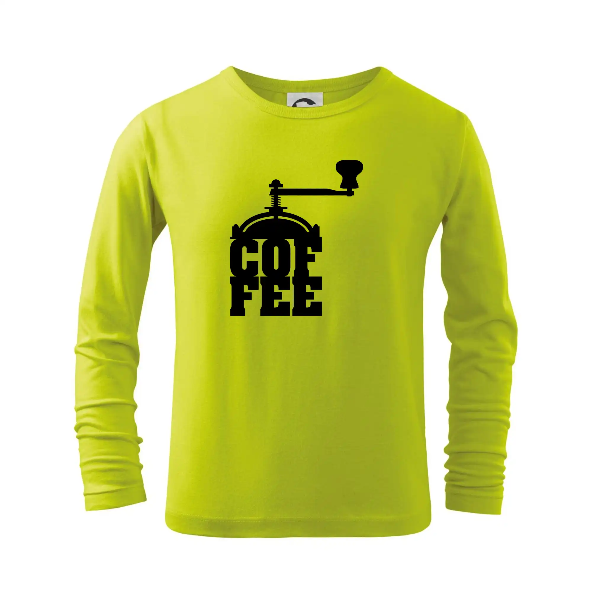 Motívy pre baristu a milovníkov kávy - Coffee mlynček - Tričko detské Long Sleeve