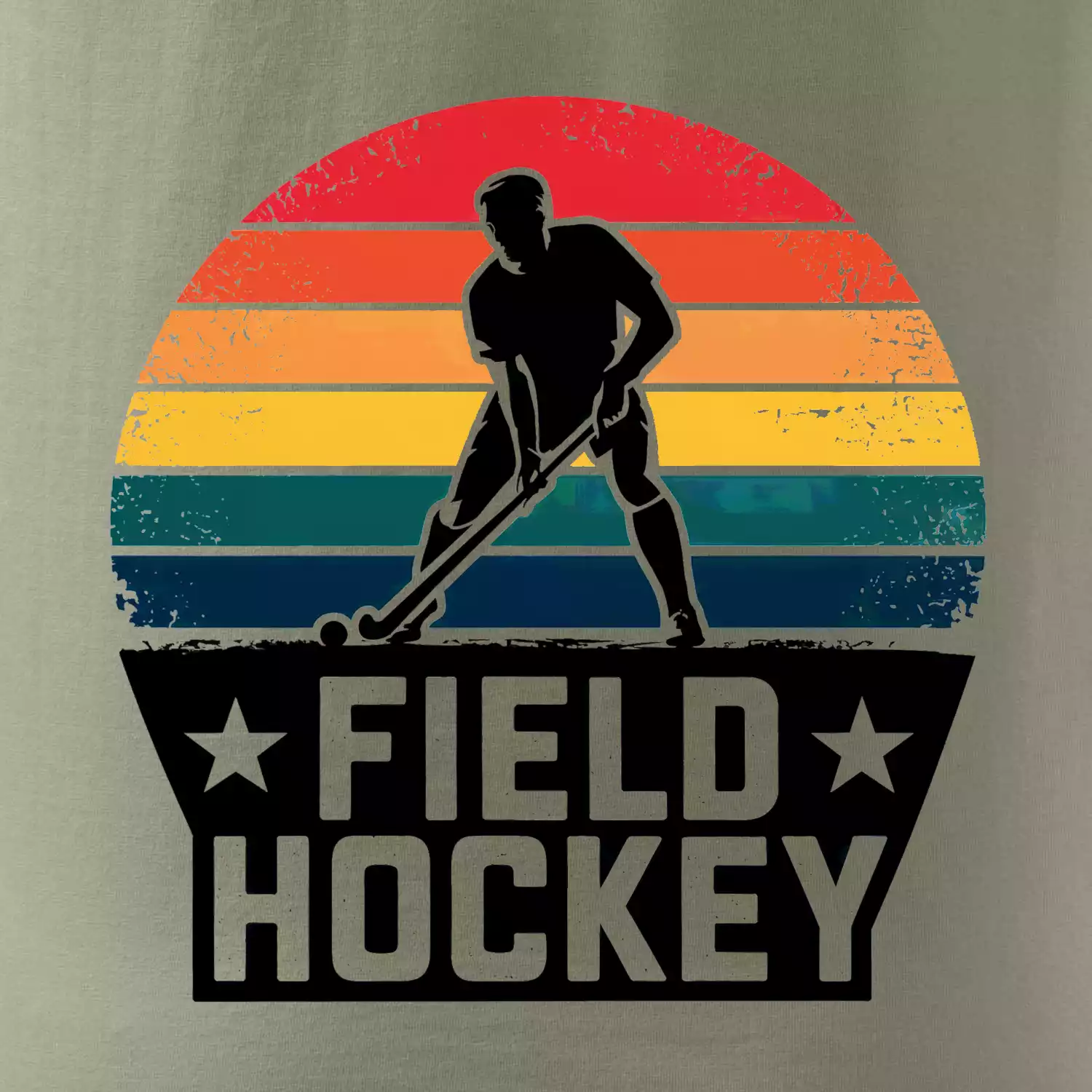 Field hockey vintage kruh