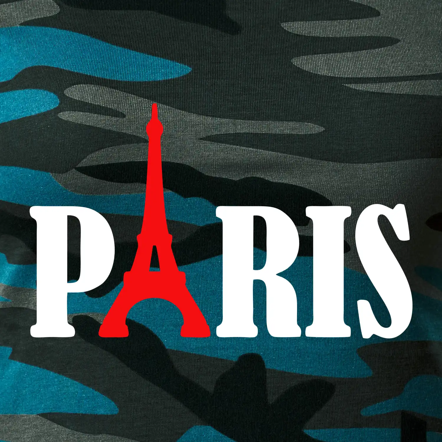 Paris nápis Eiffelova věž