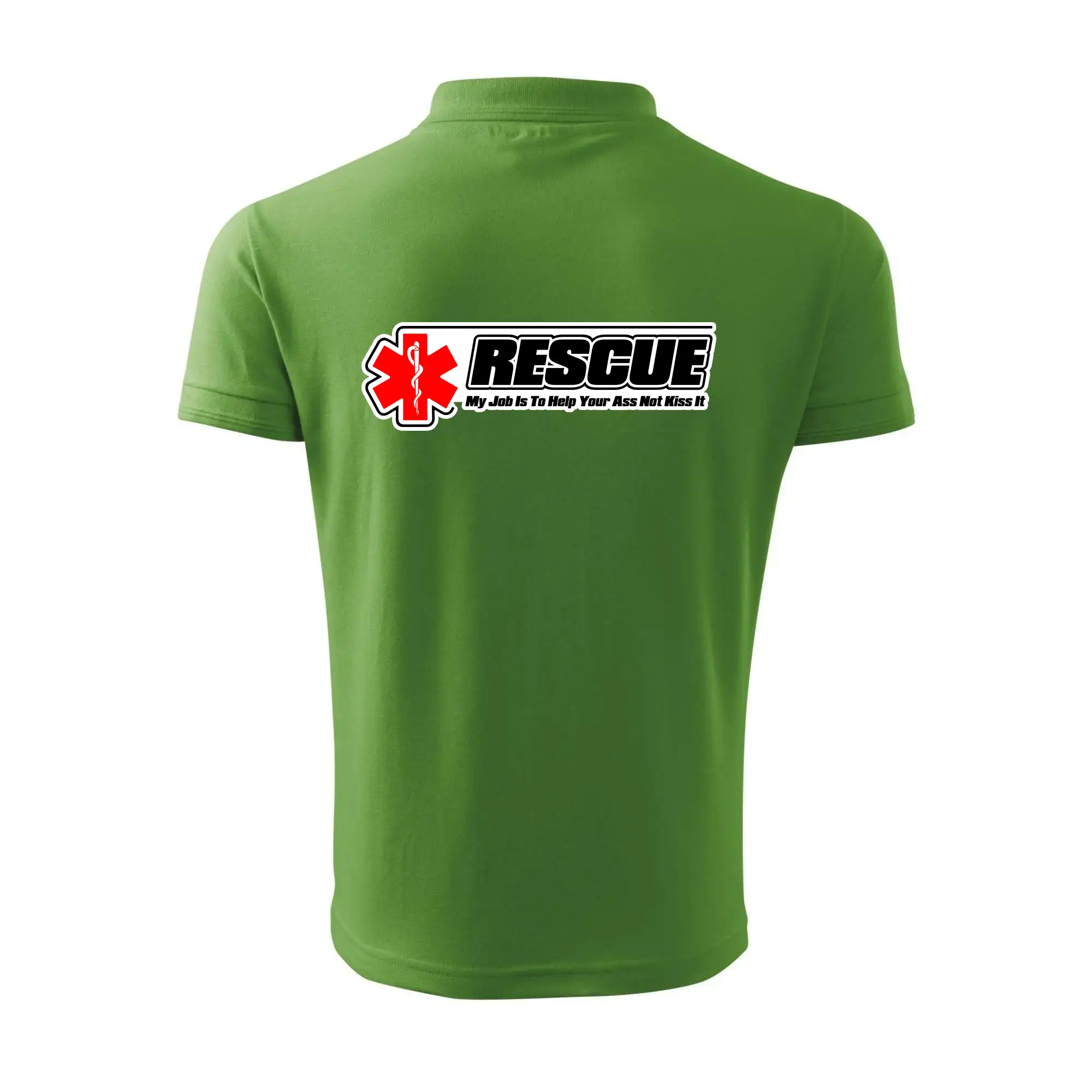 Tričká a mikiny pre záchranárov a lekárov - Kvalitné oblečenie pre zdravotníkov - Rescue My Job Is To Help Your Ass Not Kiss It - Polokošeľa pánska Pique Polo 203