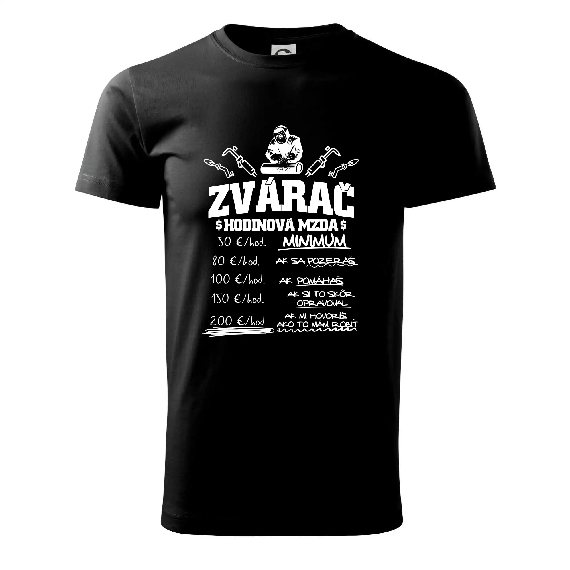 Hodinová mzda zvárač