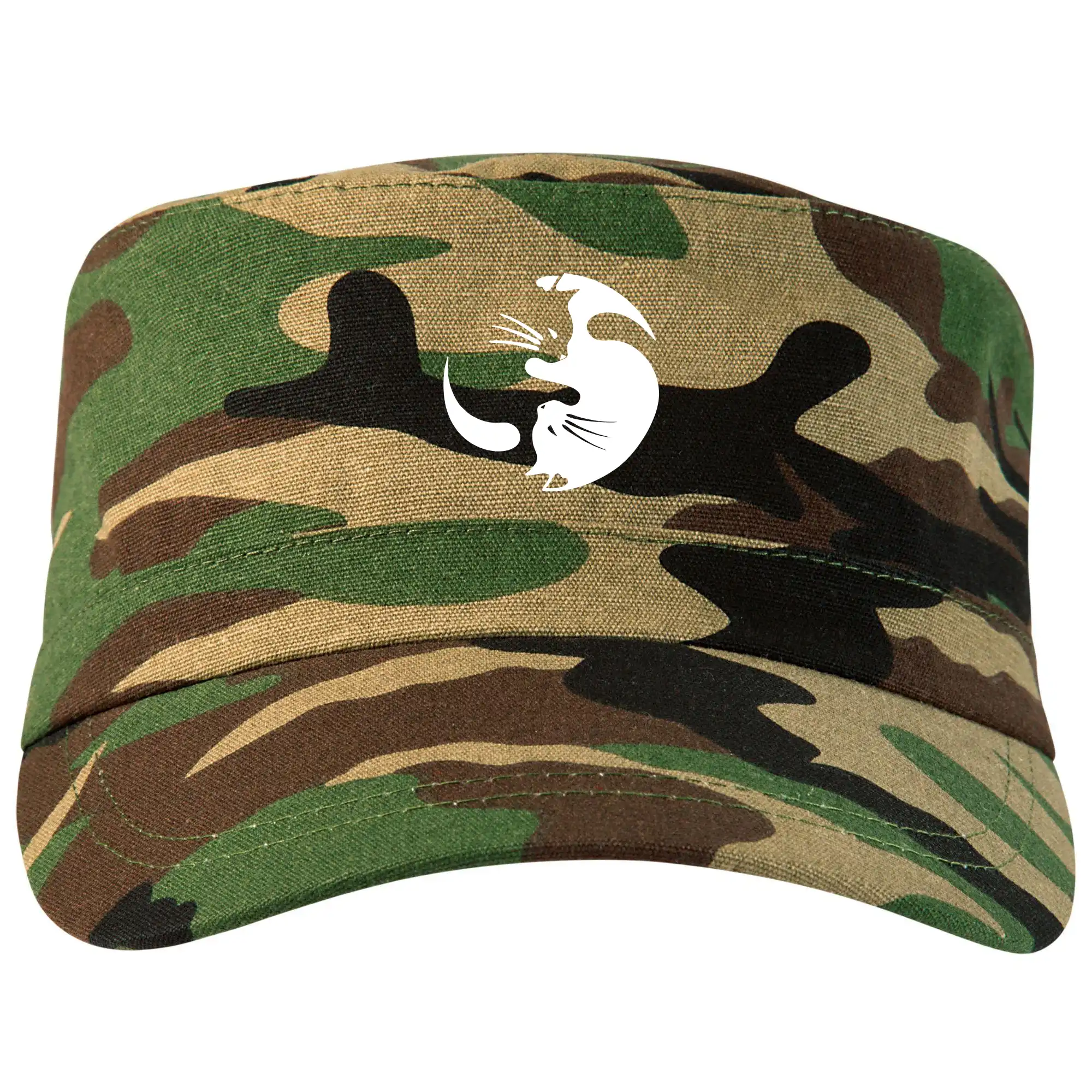 Vtipná tričká s mačkou - Mačka - Jin jang - Šiltovka CAMO