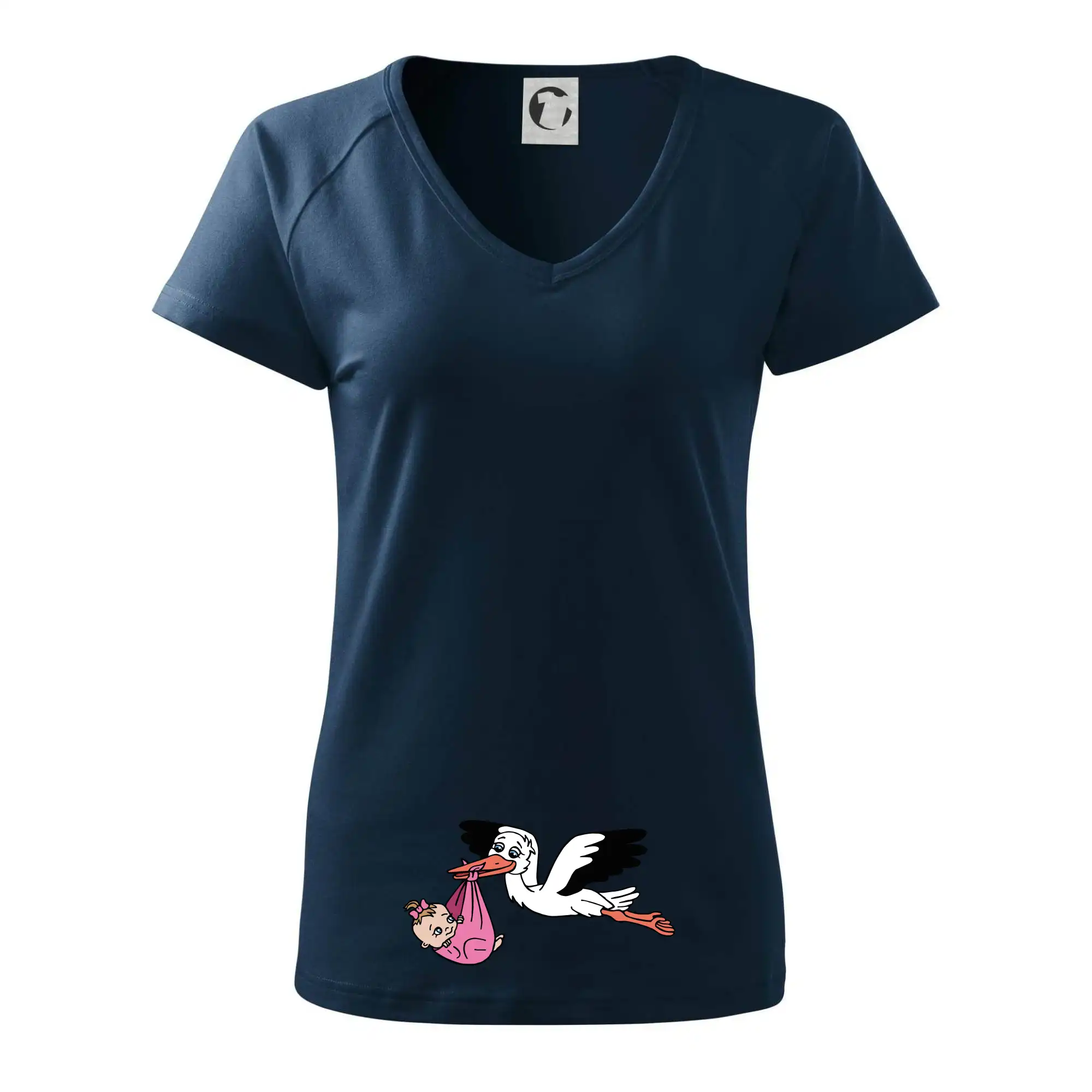 Čáp a miminko - holka (Hana-creative)