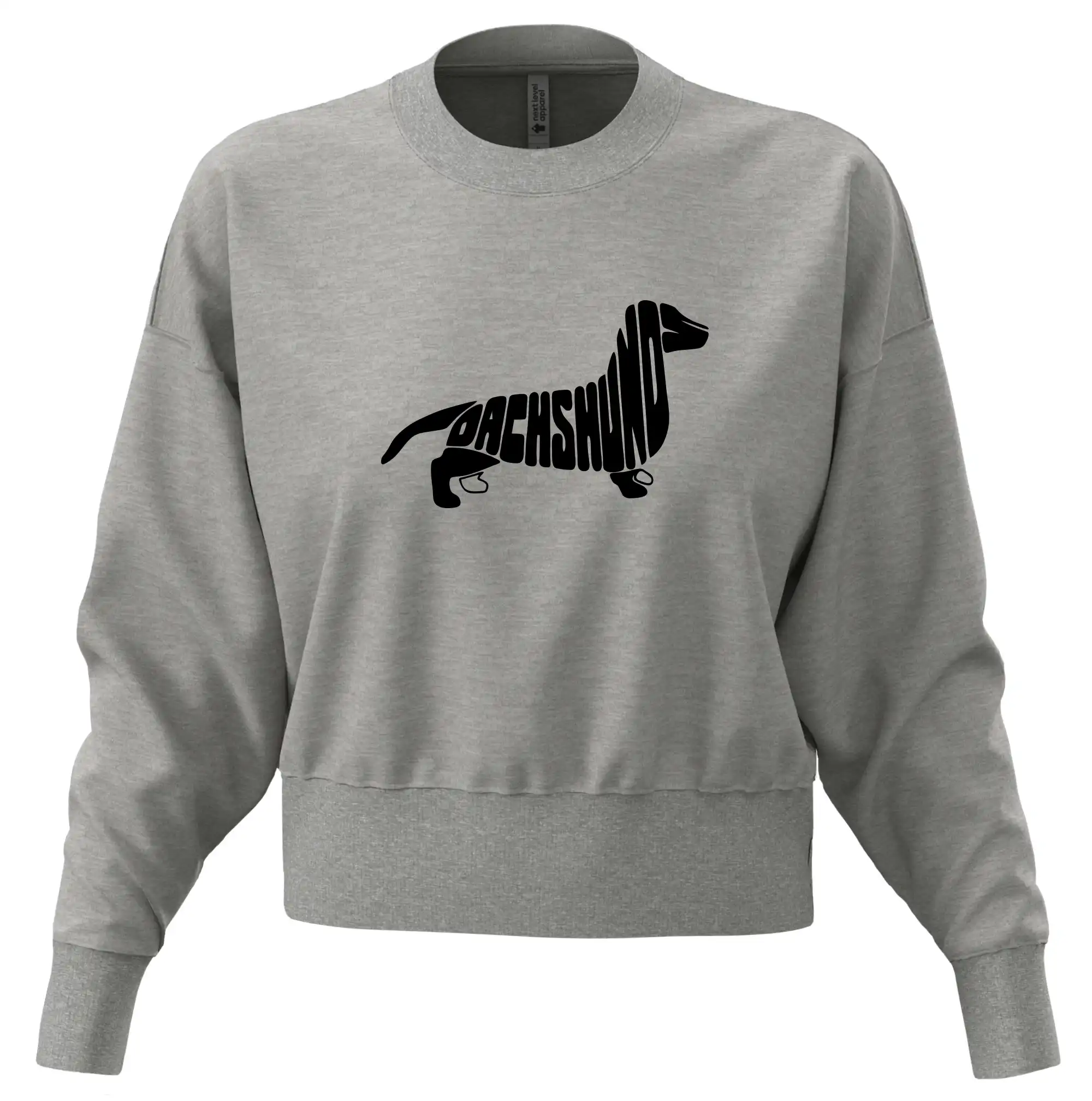 Tričká s motívom jazvečíka - Jazvečík - Dachshund - Mikina oversize crop OVERSIZE