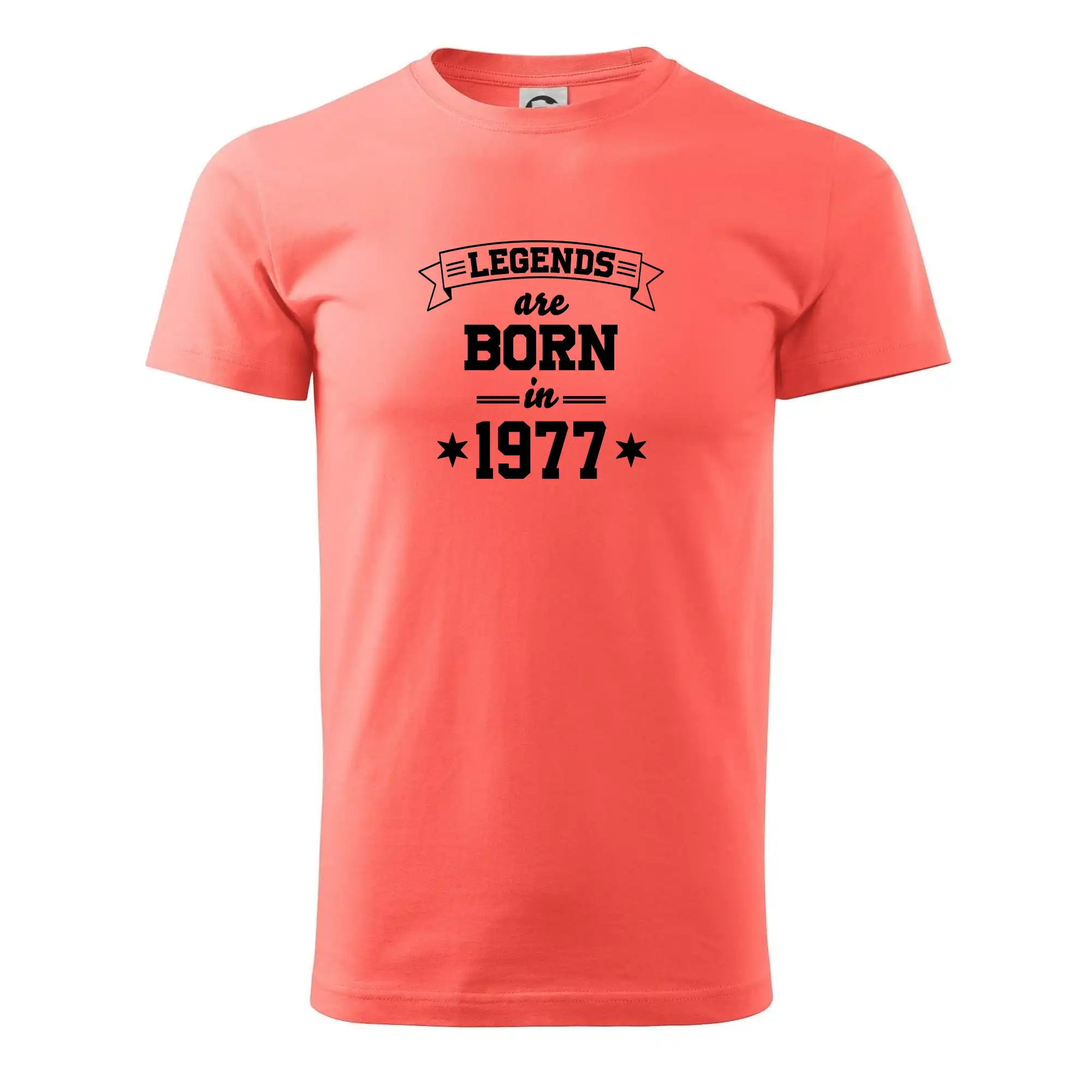 Trička s ročníkom 1977 - Legends are born in 1977 - Pánske tričko nižšej gramáže