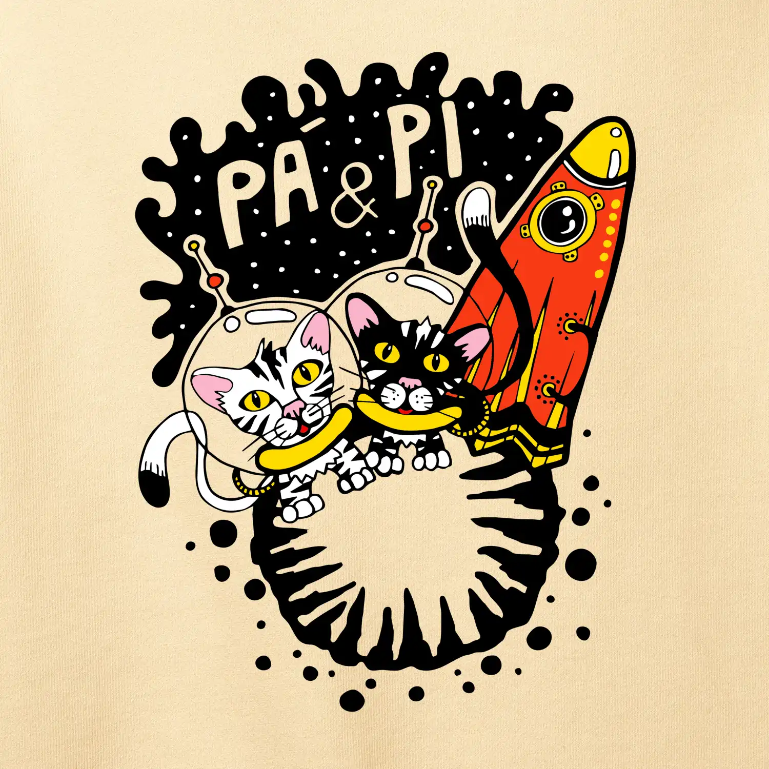 Pá a Pi z kočičí planety (Pecka Design)