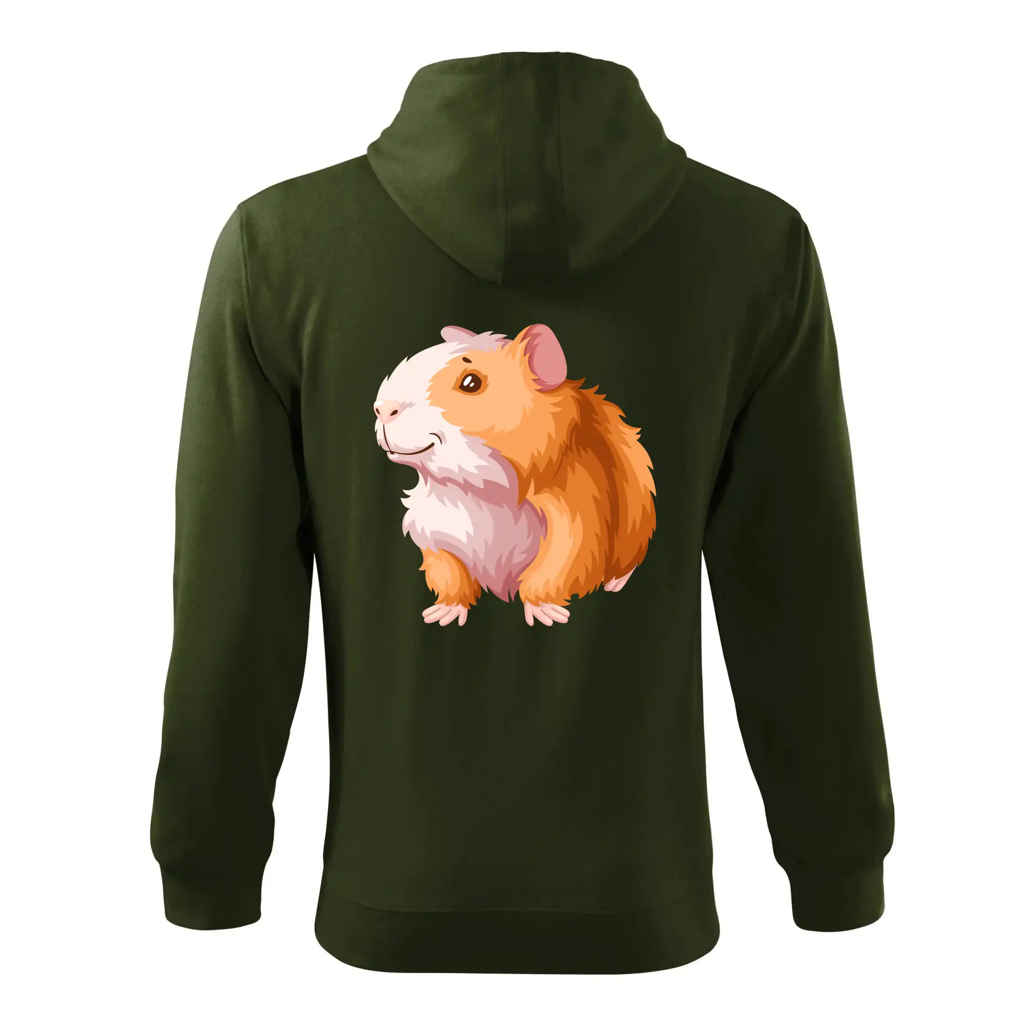 Morče - kreslené, bílo oranžové