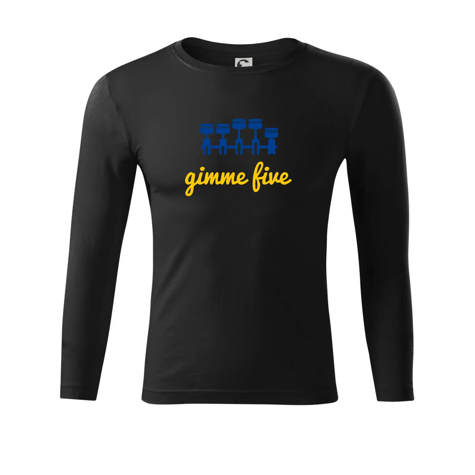 Auto tričká - Gimme five - farebné - Tričko Progress s dlhým rukávom