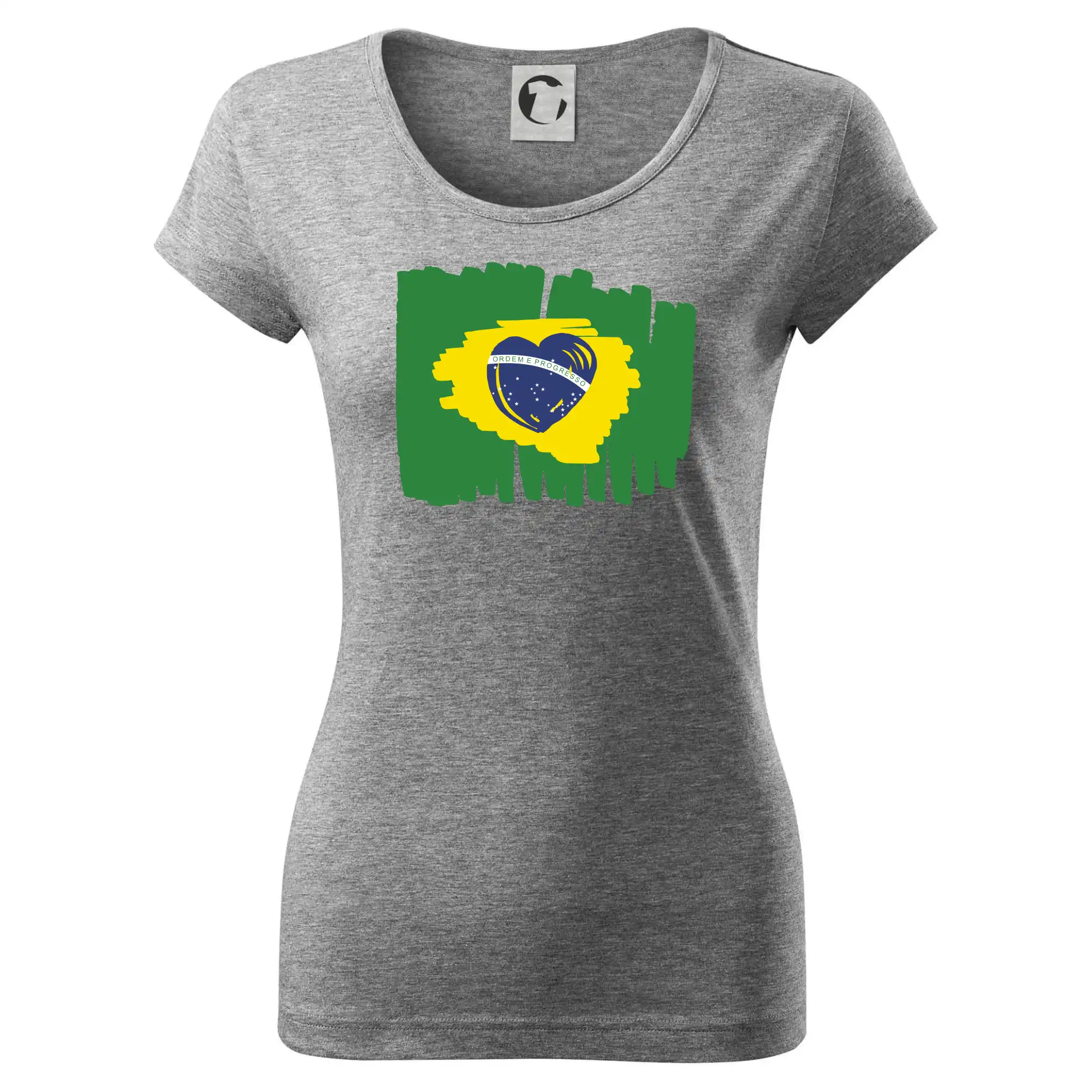 Brazílie vlajka srdce