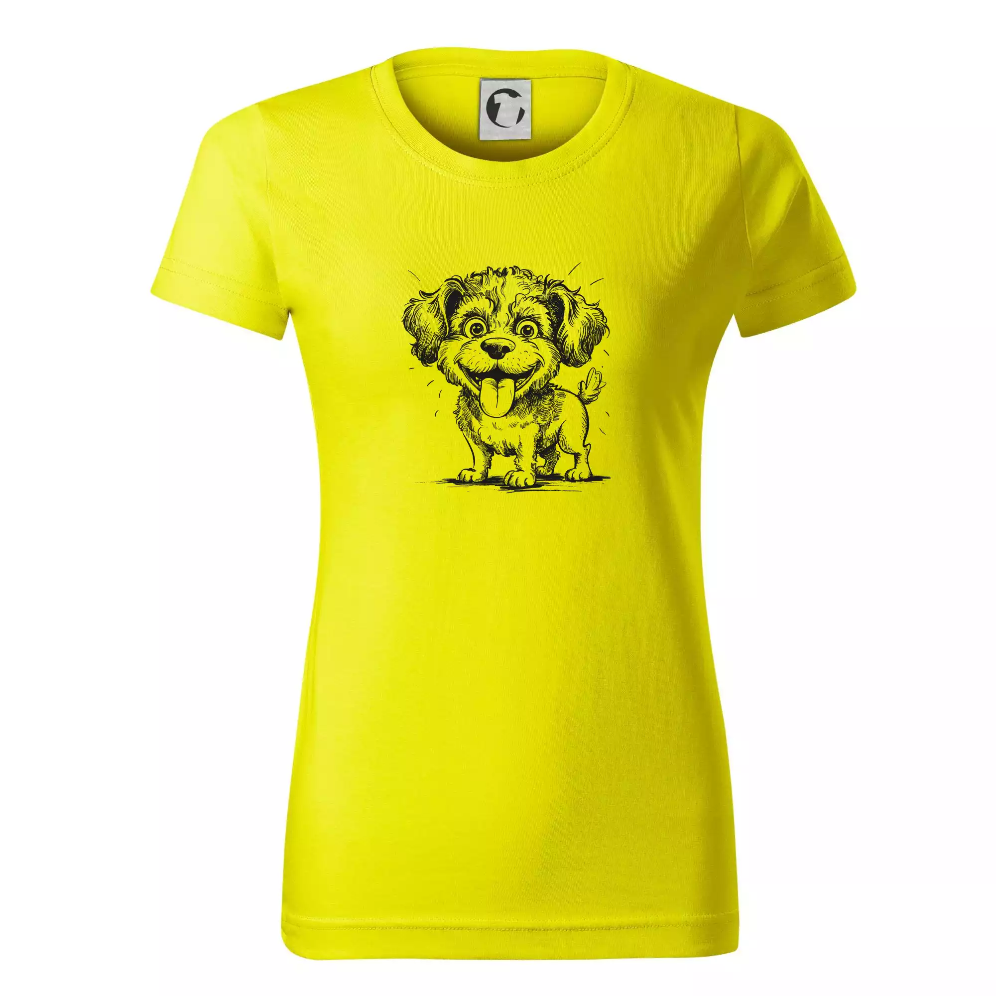 Lagotto romagnolo karikatura vypláznutý jazyk