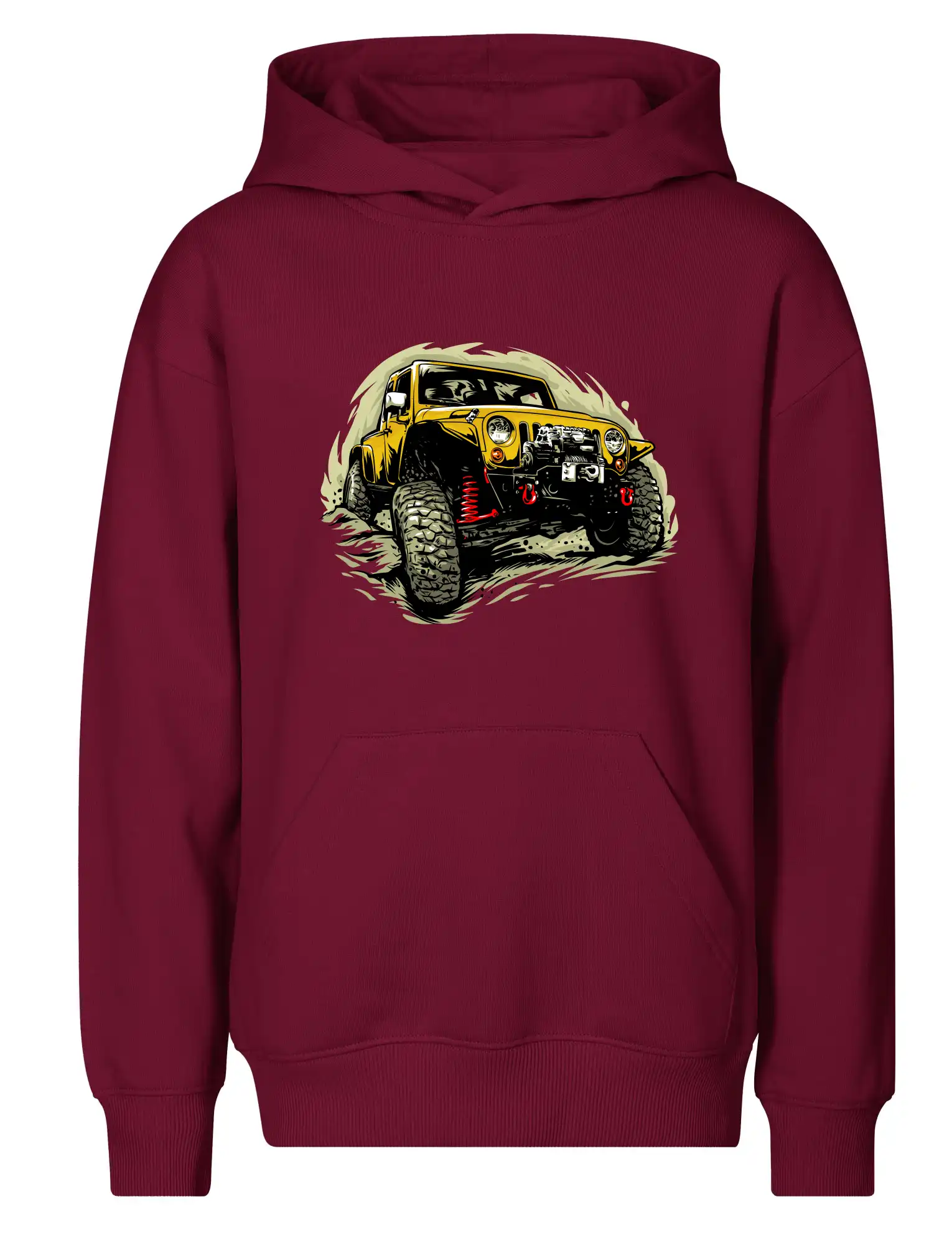 Žlutý offroad s navijákem