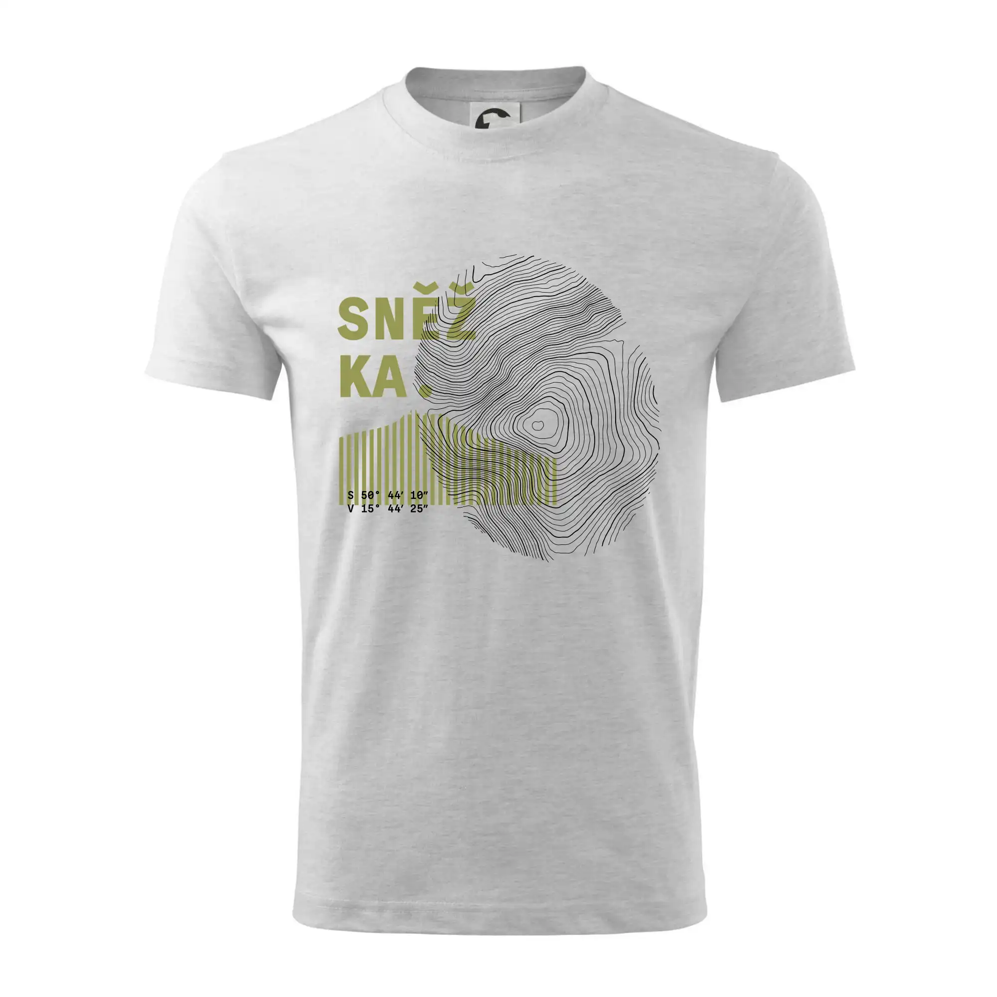 Sněžka - vrstevnice otisk