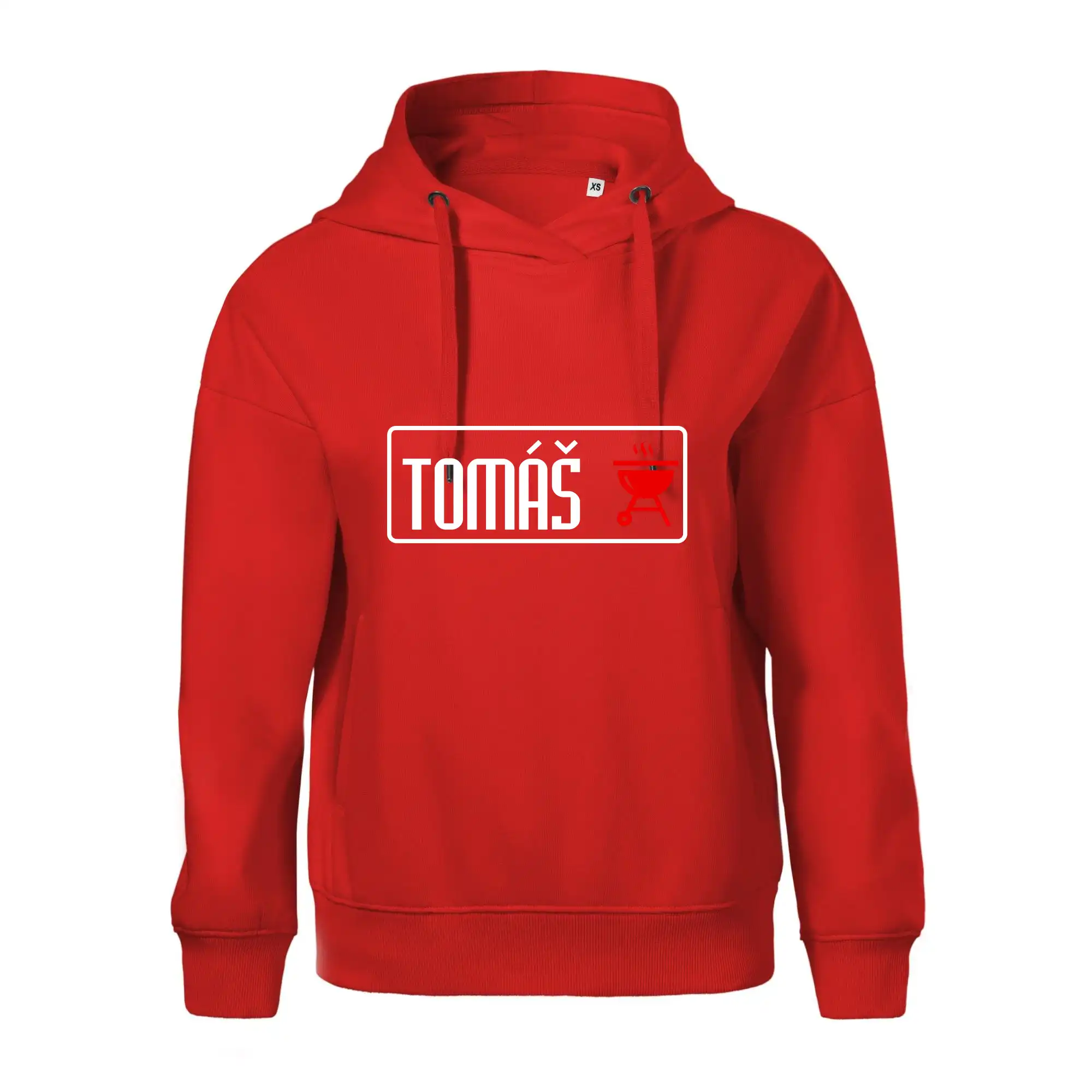 Tričká a zástery na grilovanie - Tričko na grilovanie s vlastným menom - Oversized mikina dámská Moon - kratšia + širšia