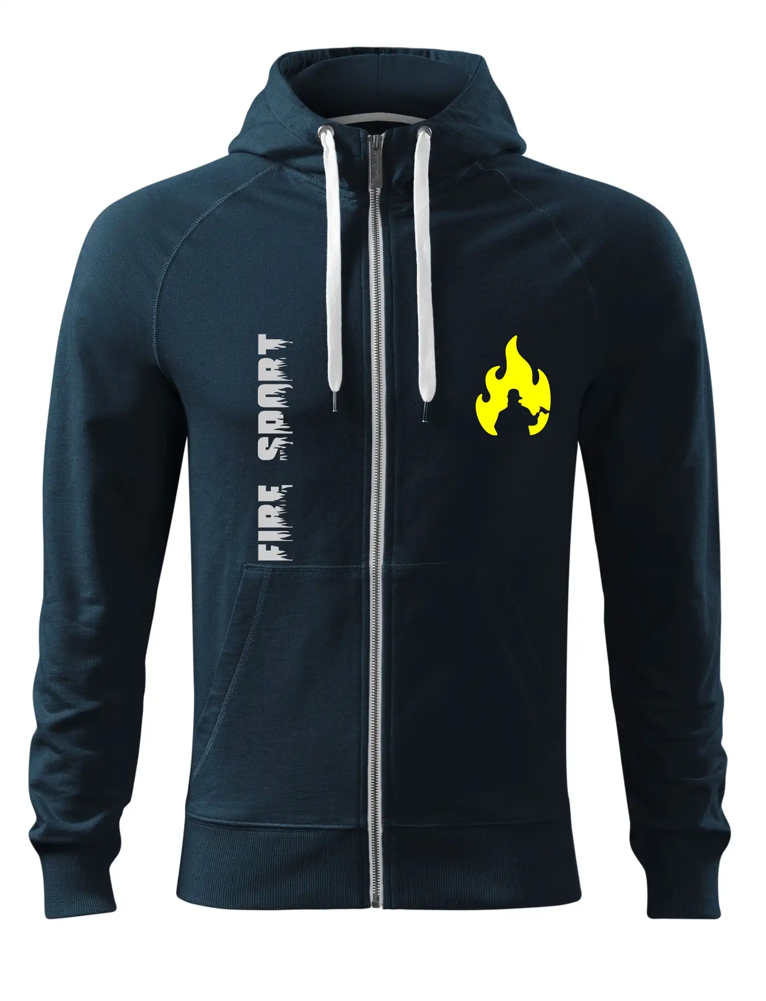 Originálne tričká pre hasičov - DHZ - Váš názov - FLUO + Reflexná potlač - Mikina Voyage  - 100% bavlna