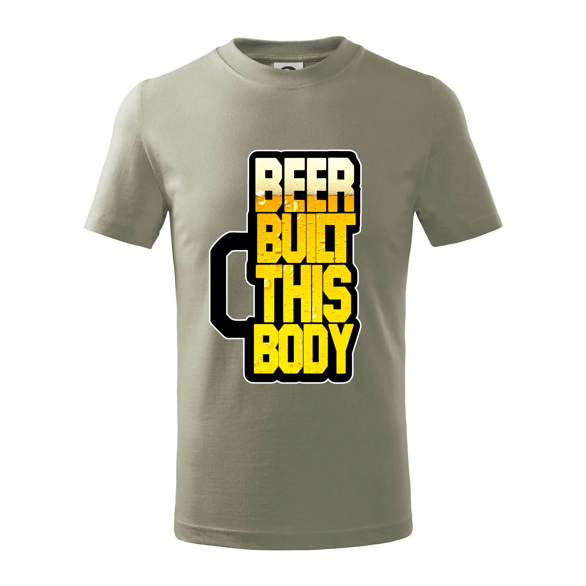 Vtipná tričká pre pivárov - Beer built this body - Tričko detské bavlnené