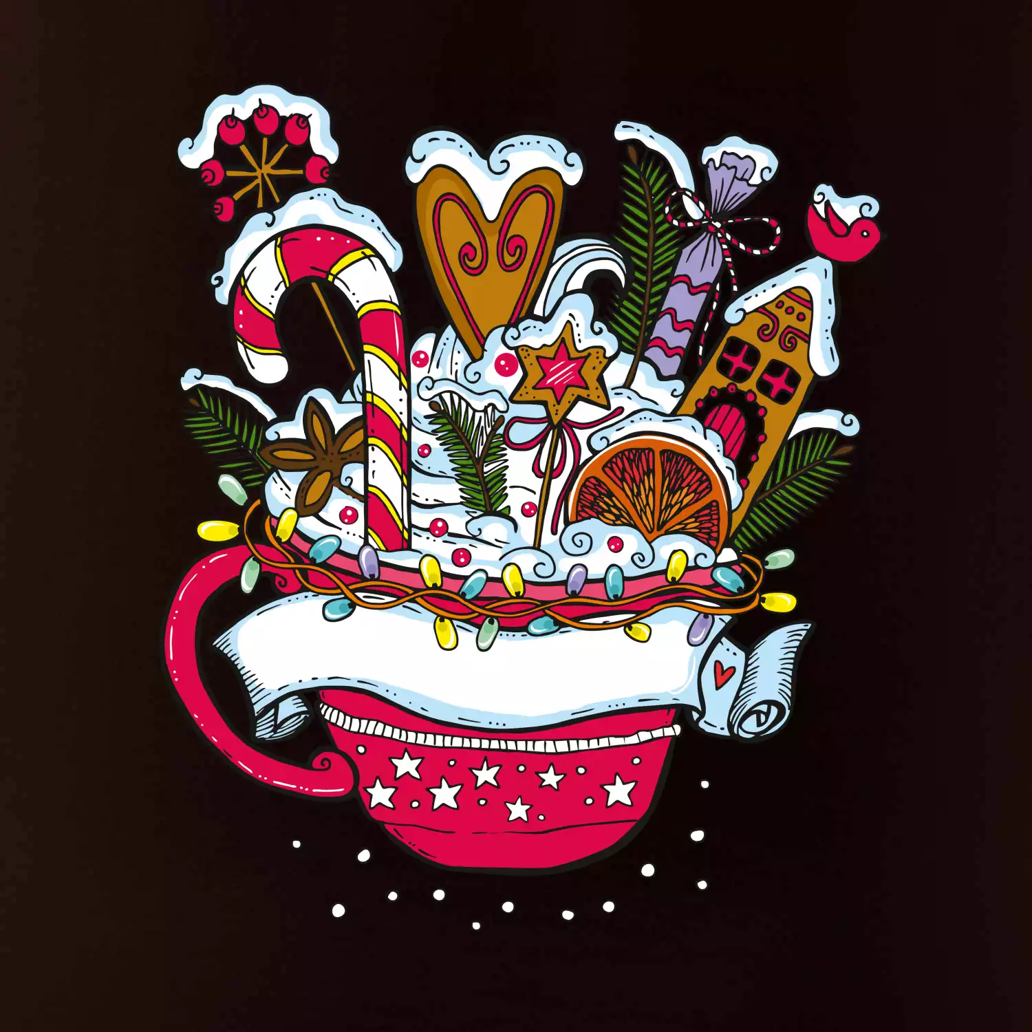 Vianočný Punč - hrnček (Pecka design)