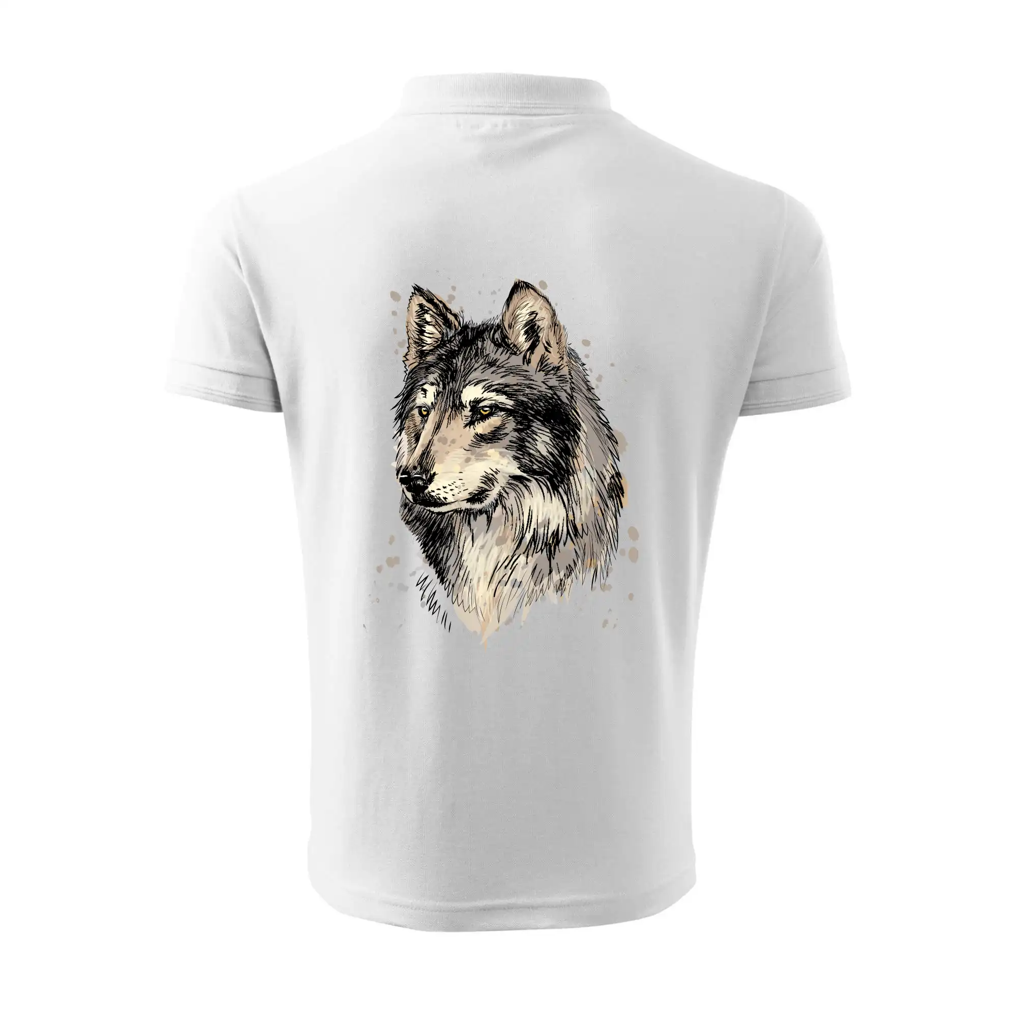 Hlava vlka kreslená