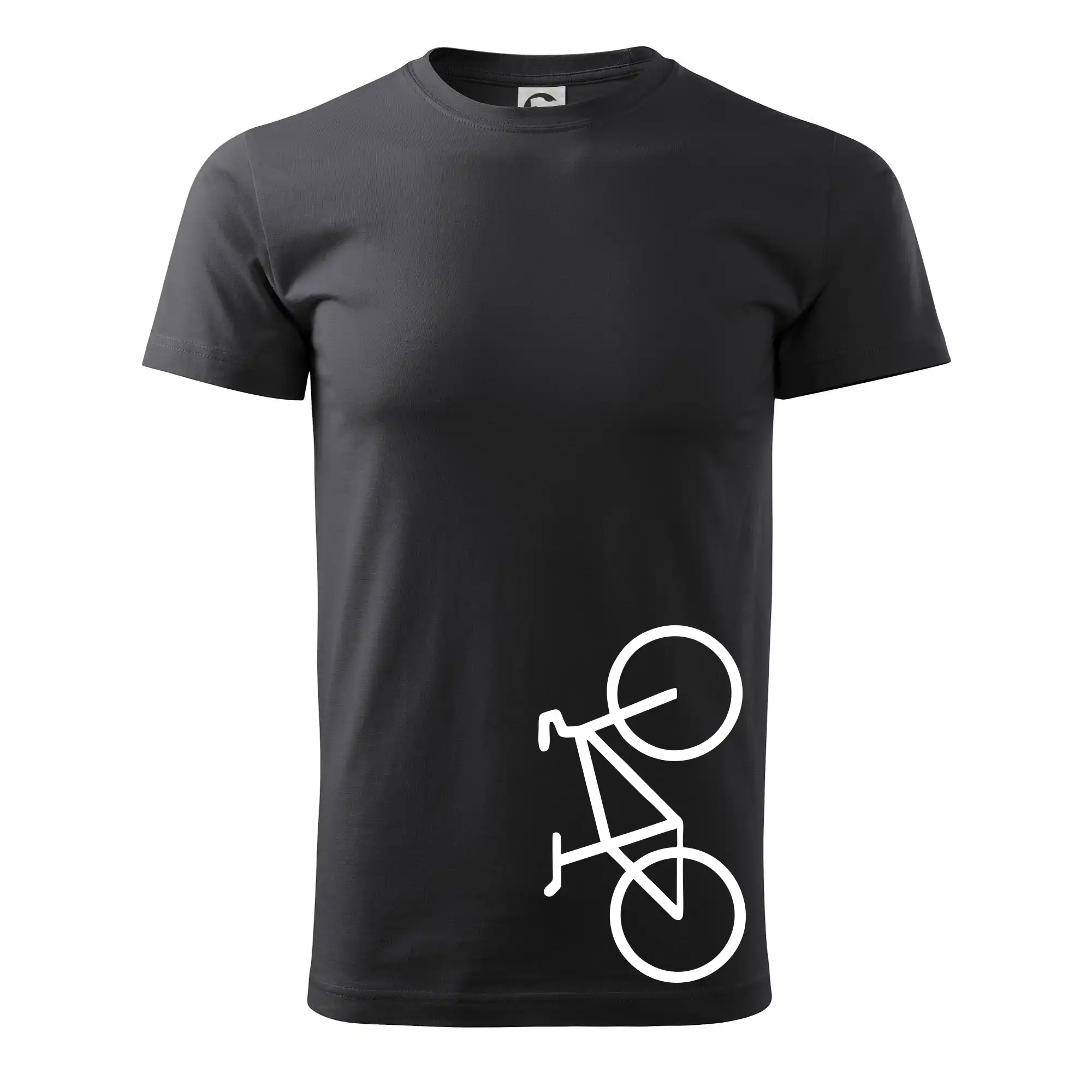 Tričko ako darček pre cyklistu - Bicykel na výšku - Pánske tričko nižšej gramáže