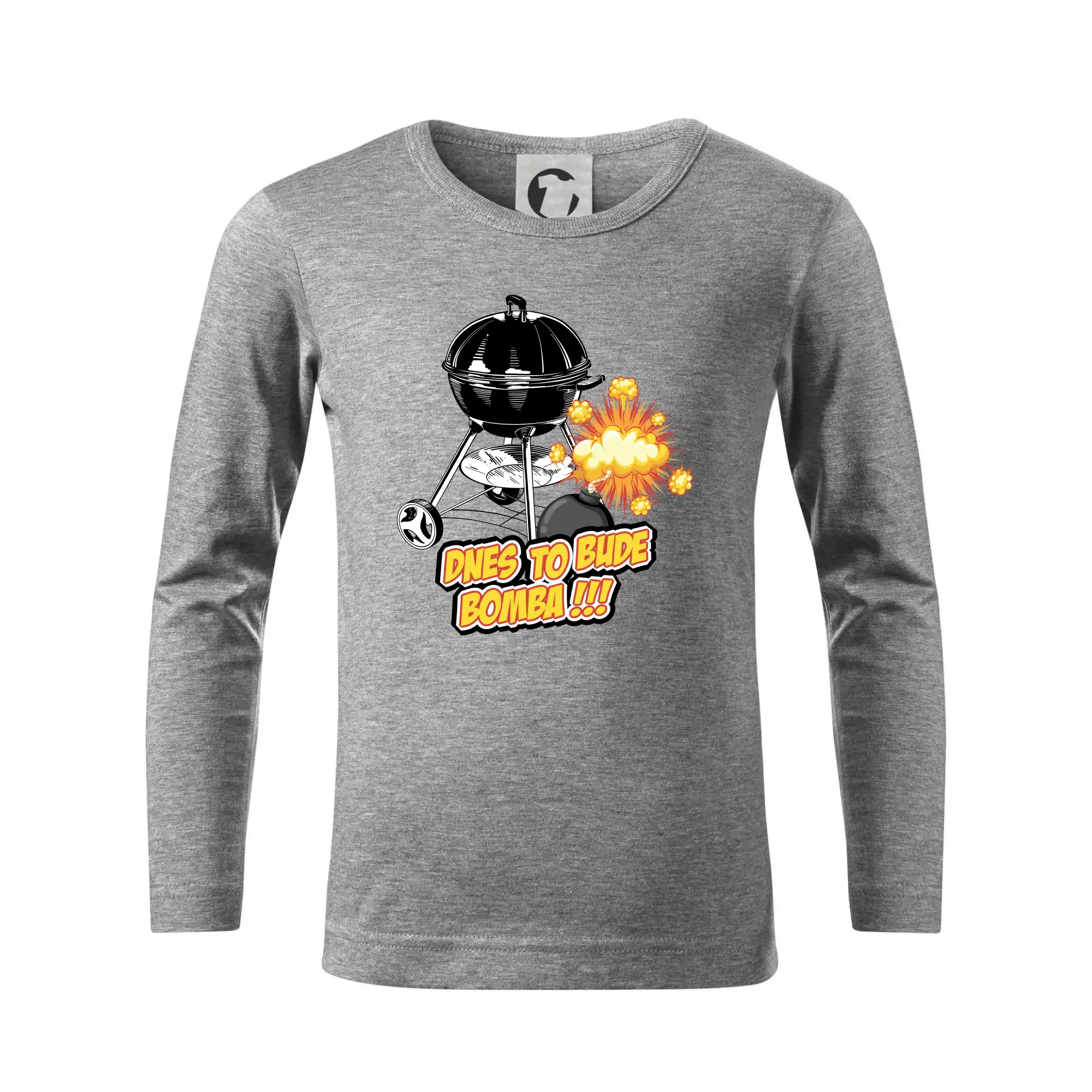 Tričká a zástery na grilovanie - Dnes to bude bomba - Tričko detské Long Sleeve