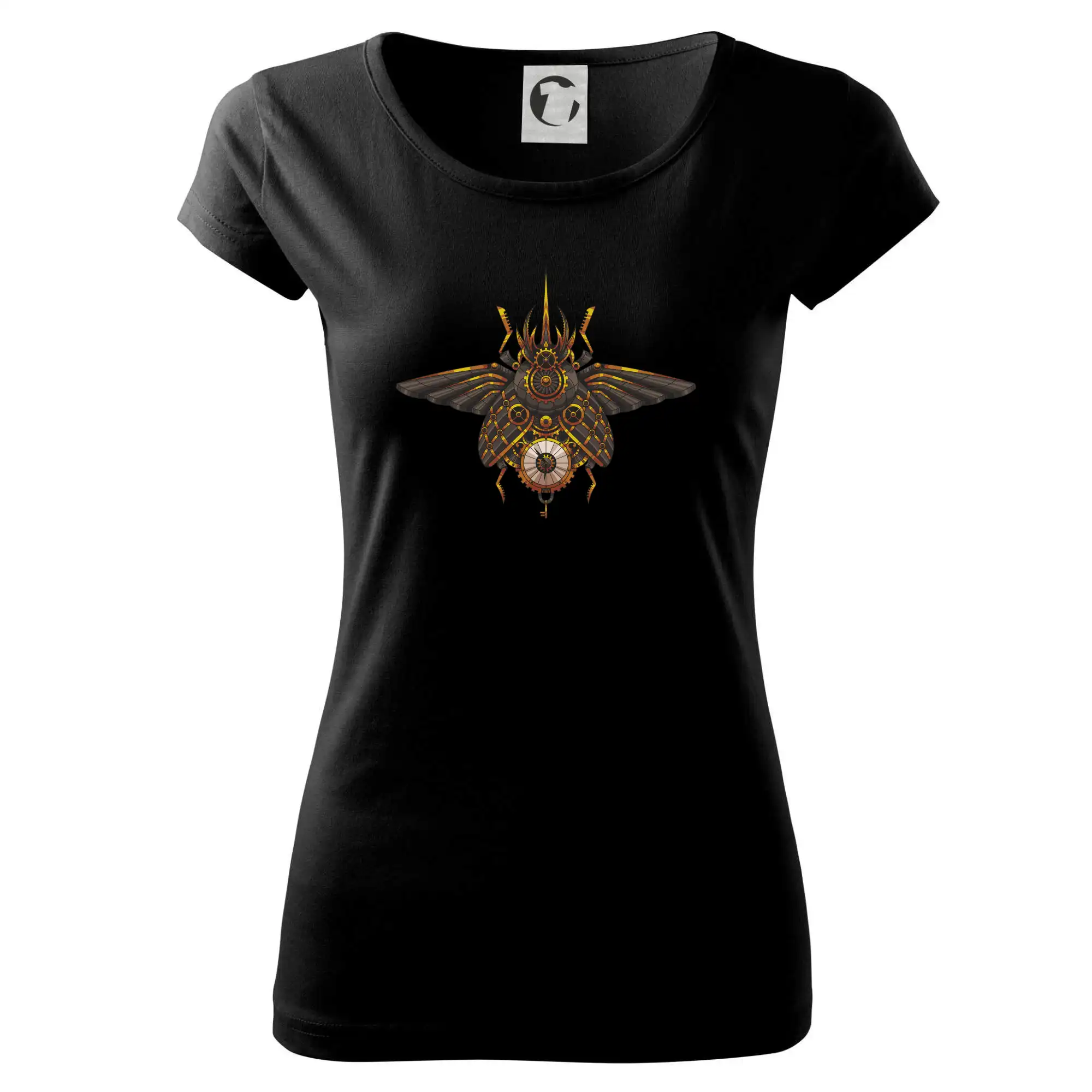 Tričká s potlačou steampunk - Steampunk chrobák farebný - Dámske tričko Pure