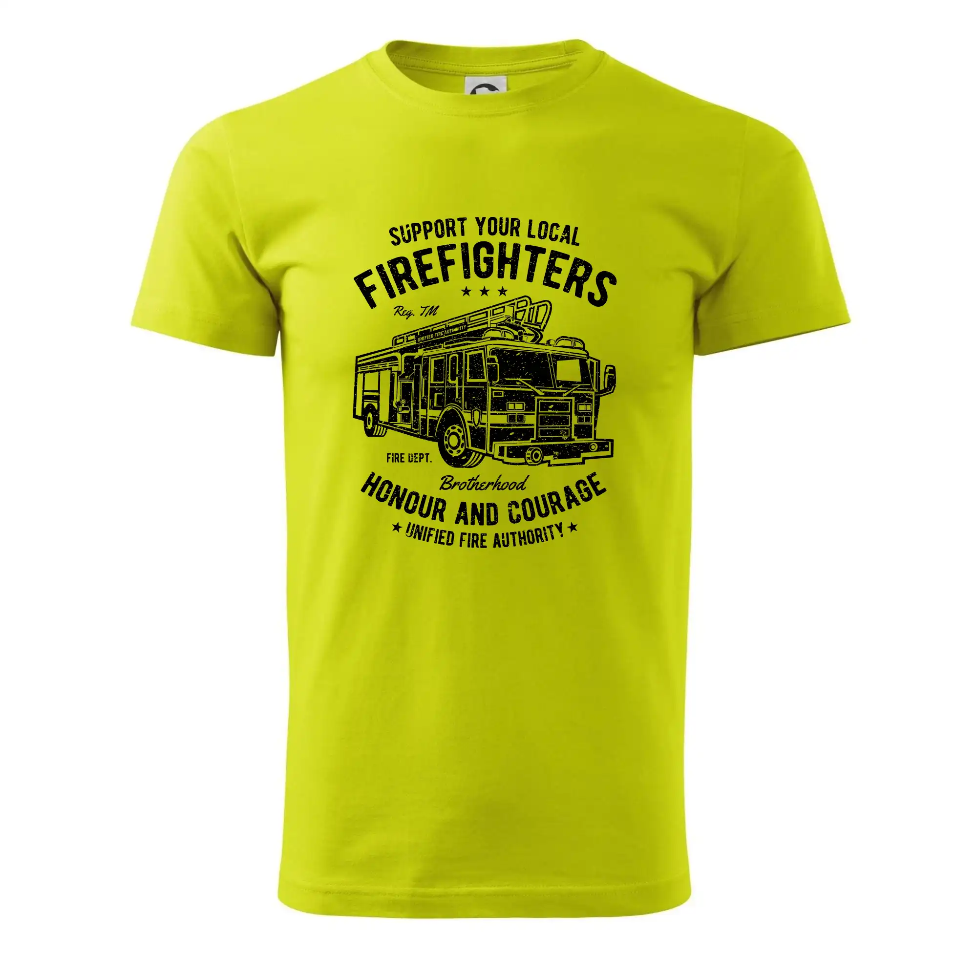 Originálne tričká pre hasičov - Fire Fighters Truck - Pánske tričko nižšej gramáže