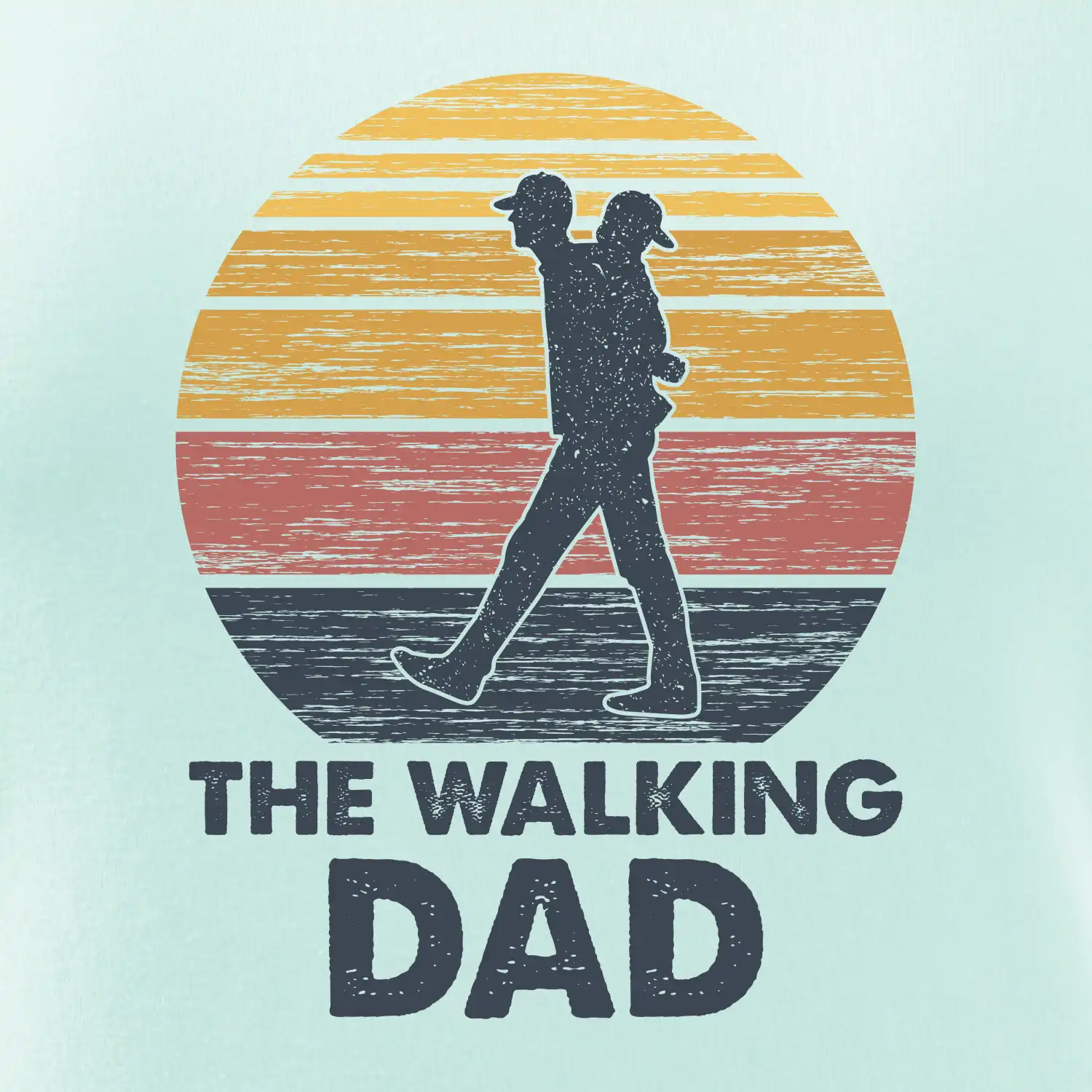 The walking dad - tata s dítětem na zádech