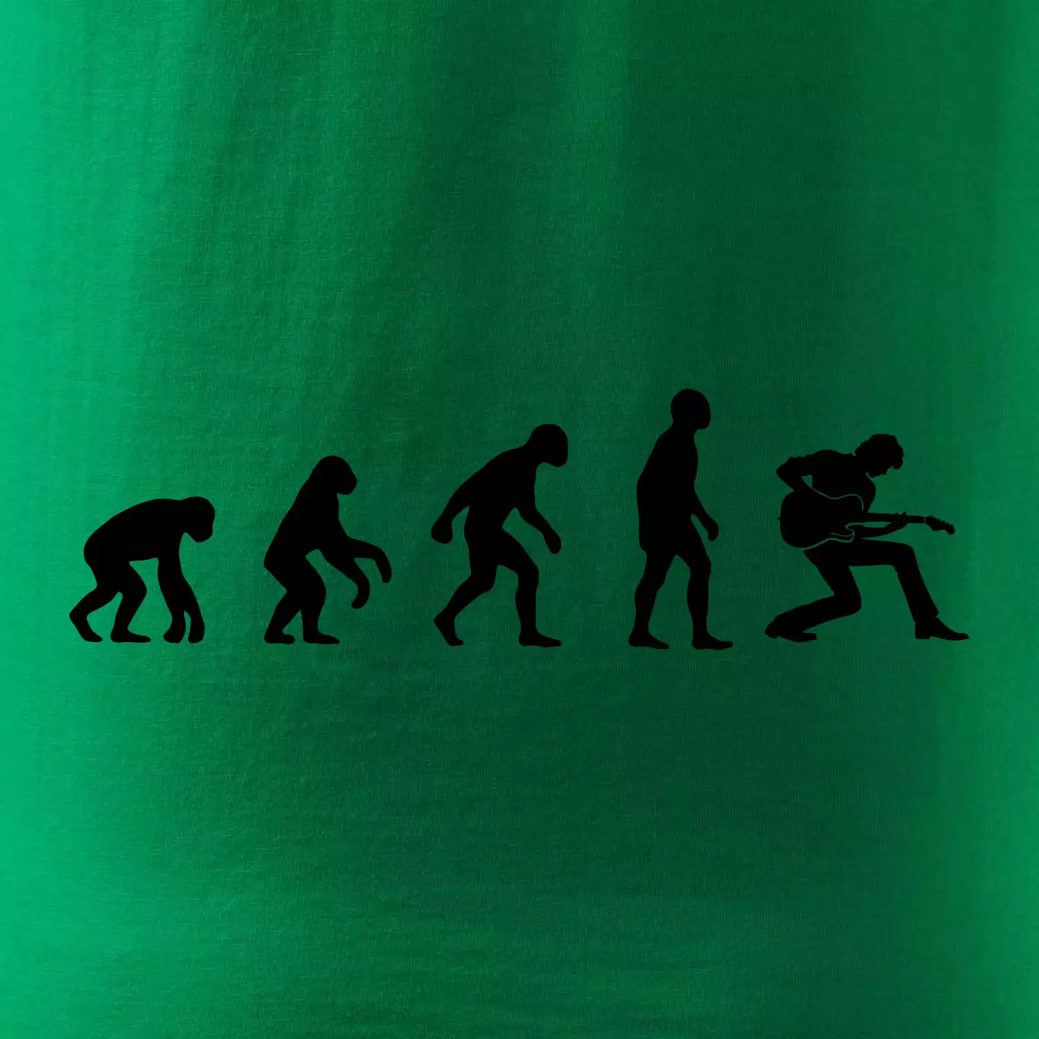 Evoluce kytarista - klečící