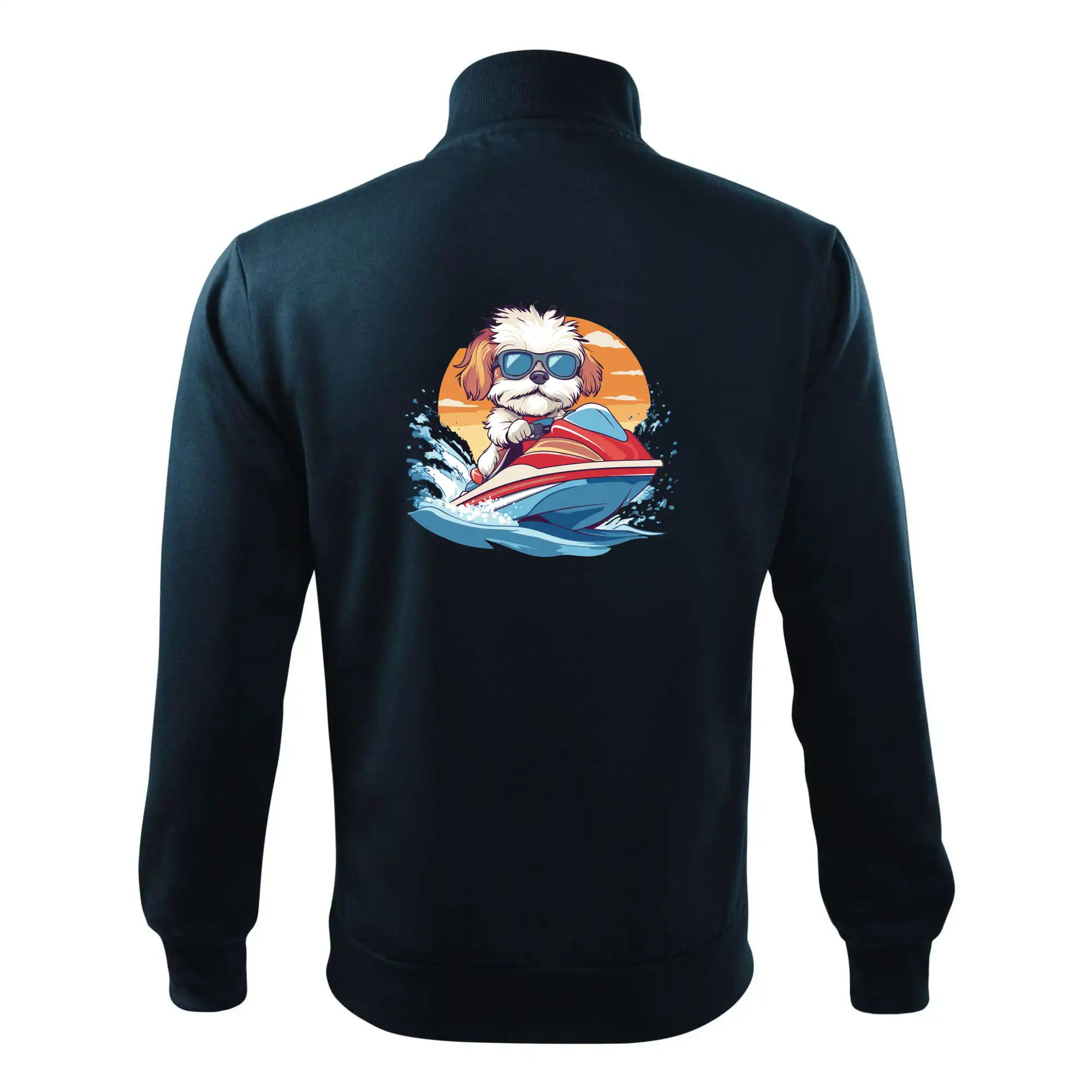 Bišonek na vodním skútru