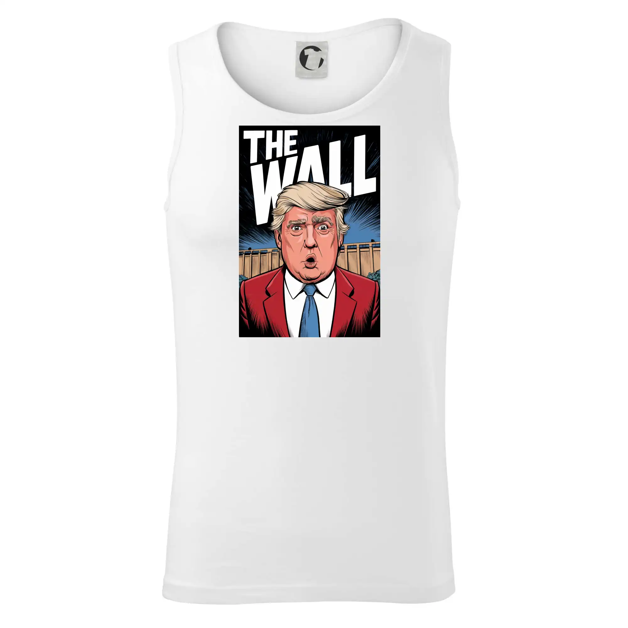 Politické tričká - The wall Trump - Tielko pánske Core
