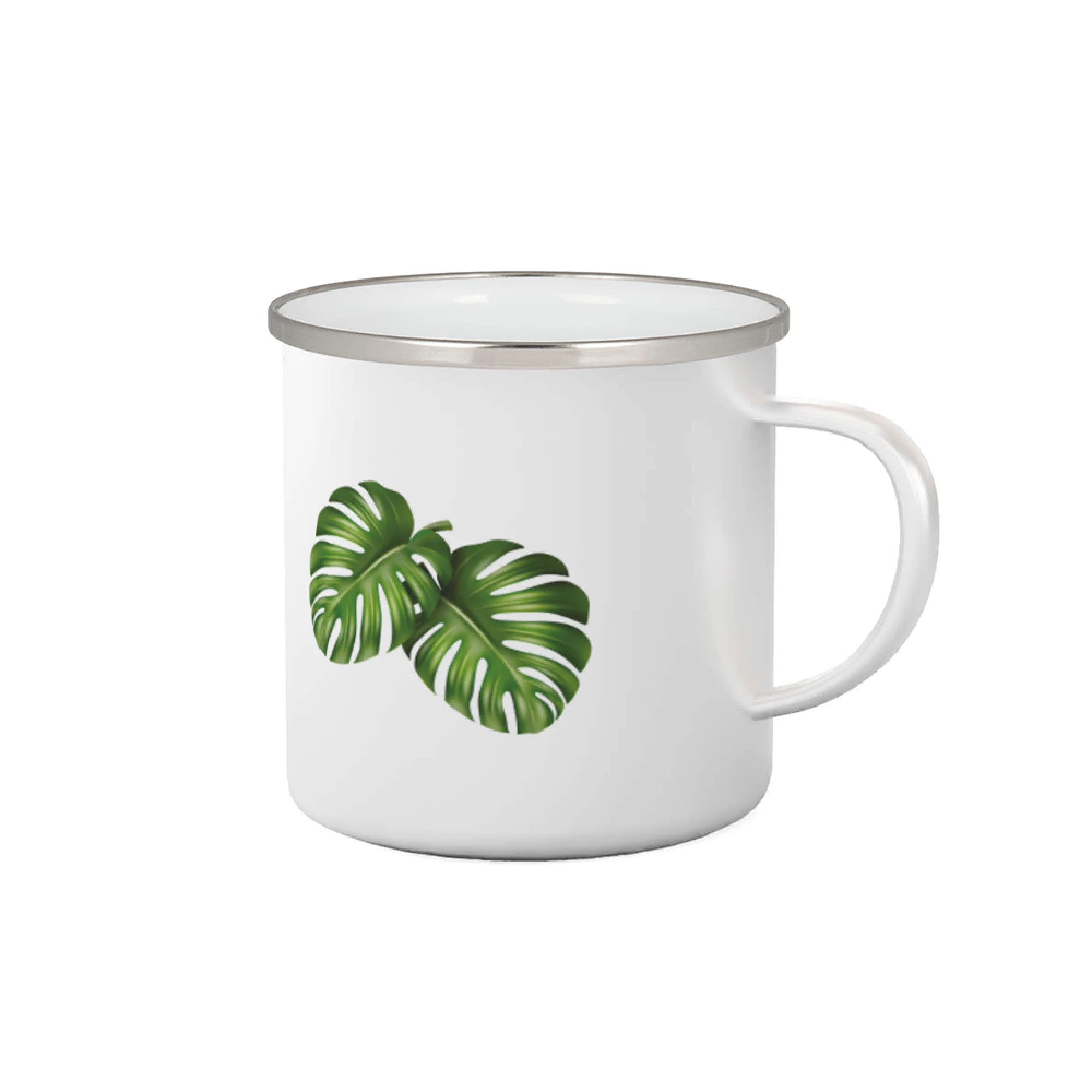 Tričká s kvetinami - Monstera - dva listy - Plecháčik