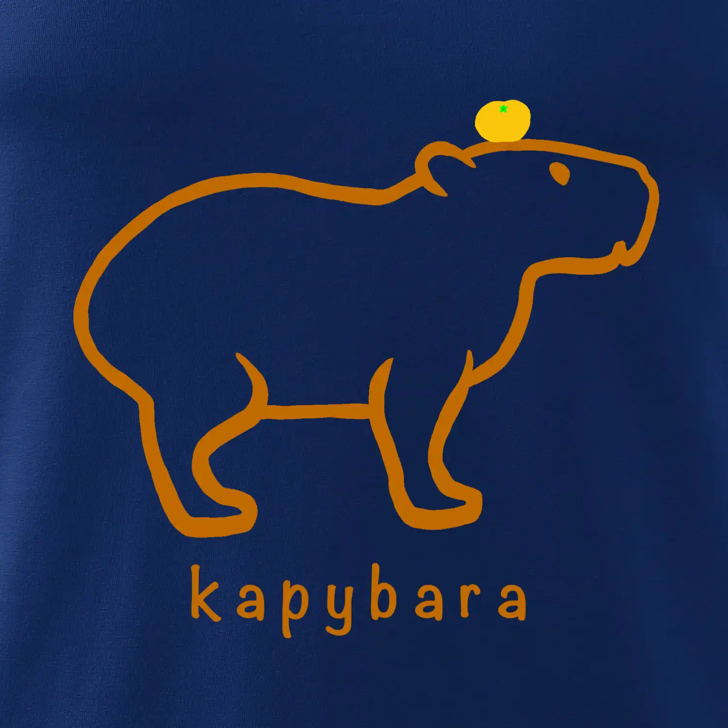 Kapybara hnědý obrys (Moňas)