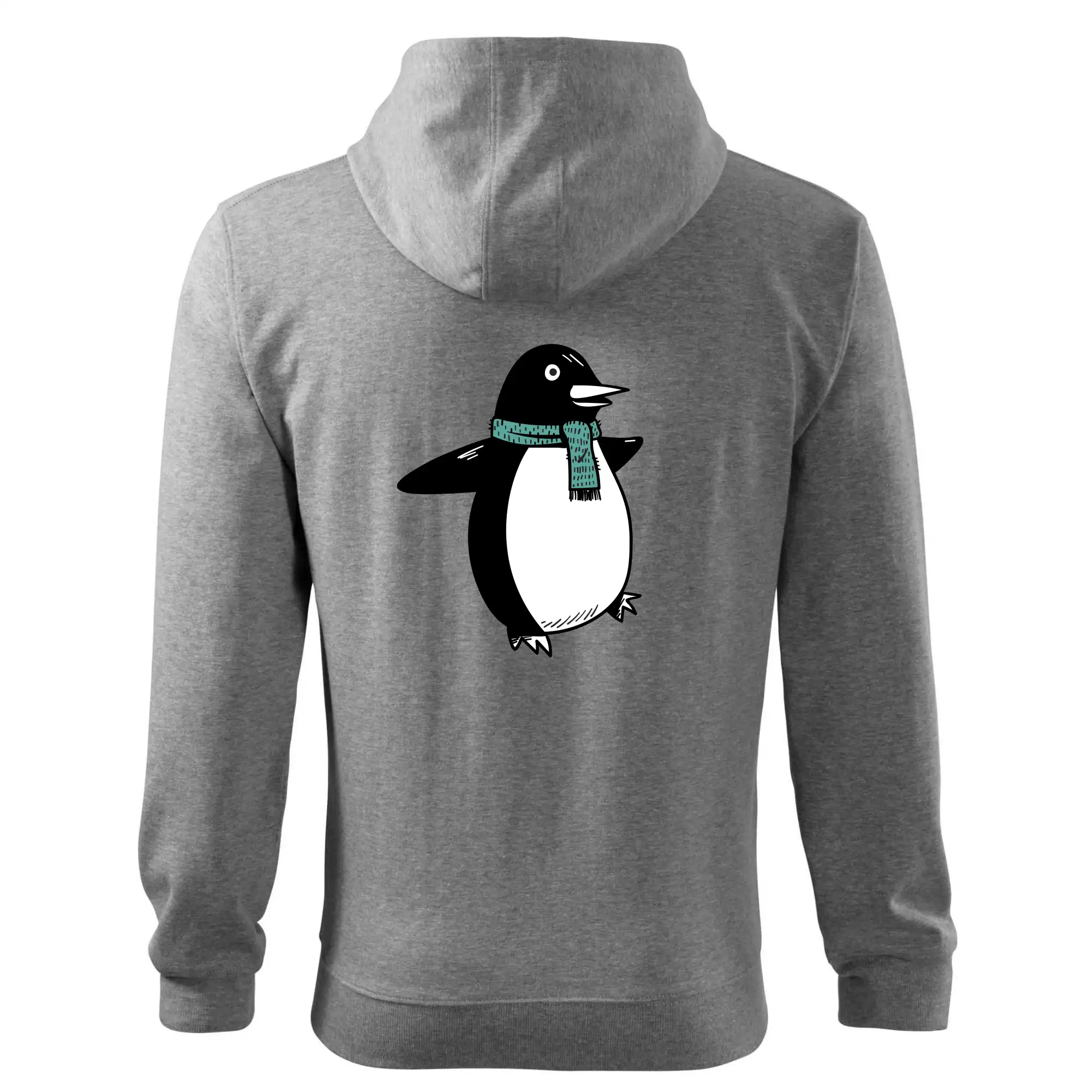 Tučňák se zelenou šálou