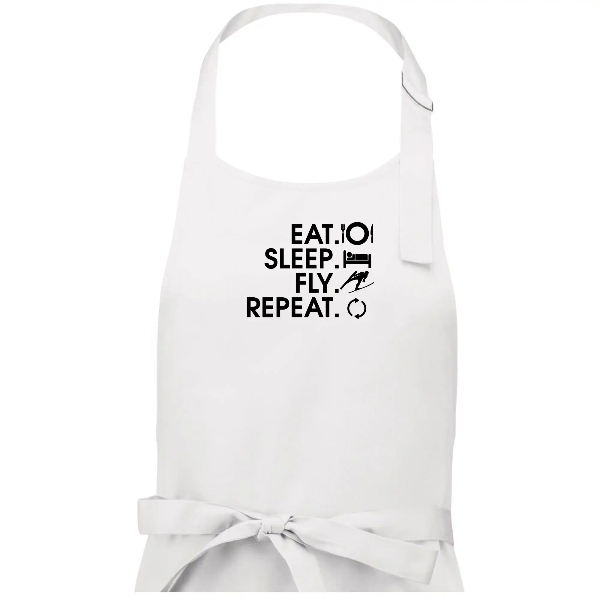 Eat sleep fly repeat - skoky na lyžích