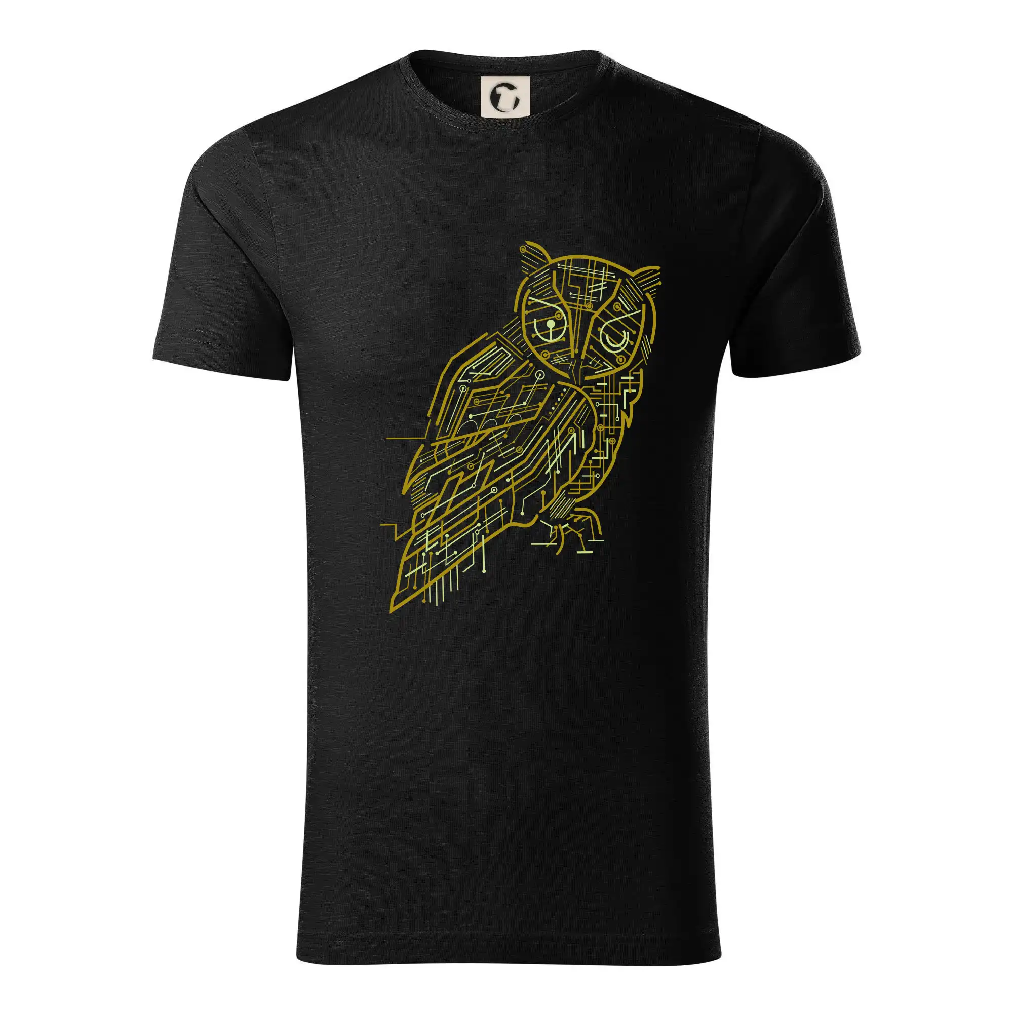 Grafické tričká - Electrical Owl - Tričko z organickej bavlny