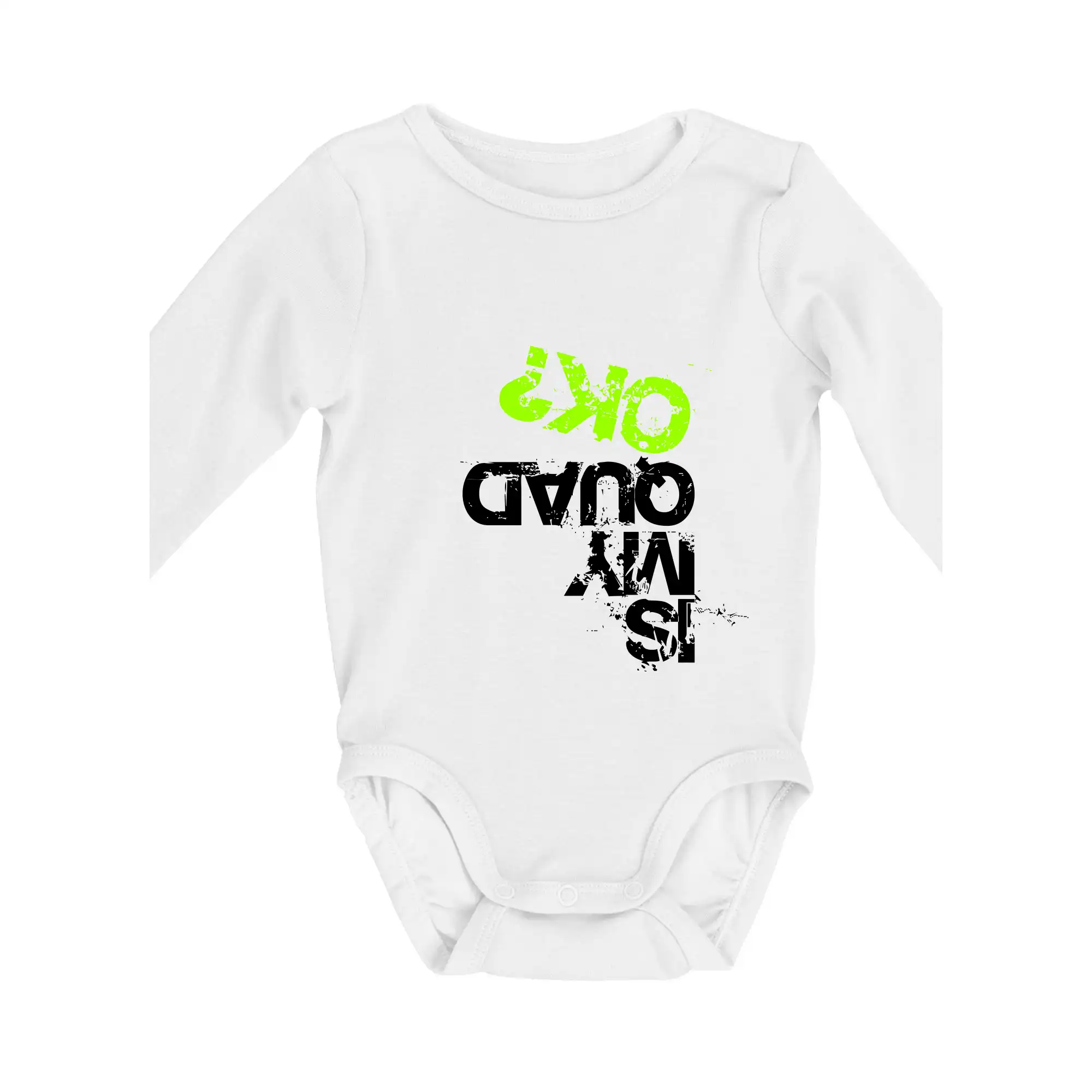 Tričko s štvorkolkou - Is my Quad ok - Body dojčenské s dlhým rukávom