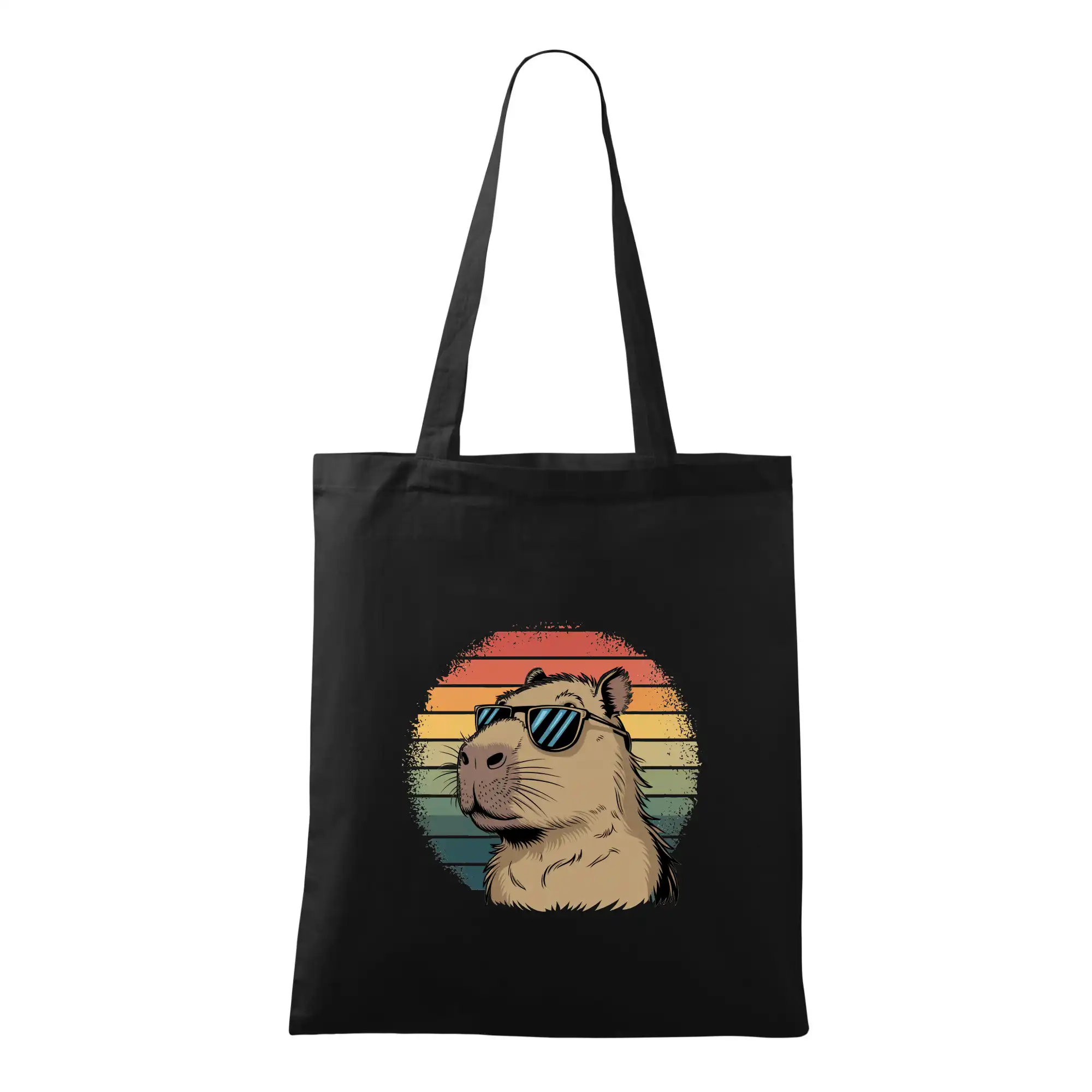 Tričká so zvieratami - Capybara v okuliaroch - Taška bavlnená