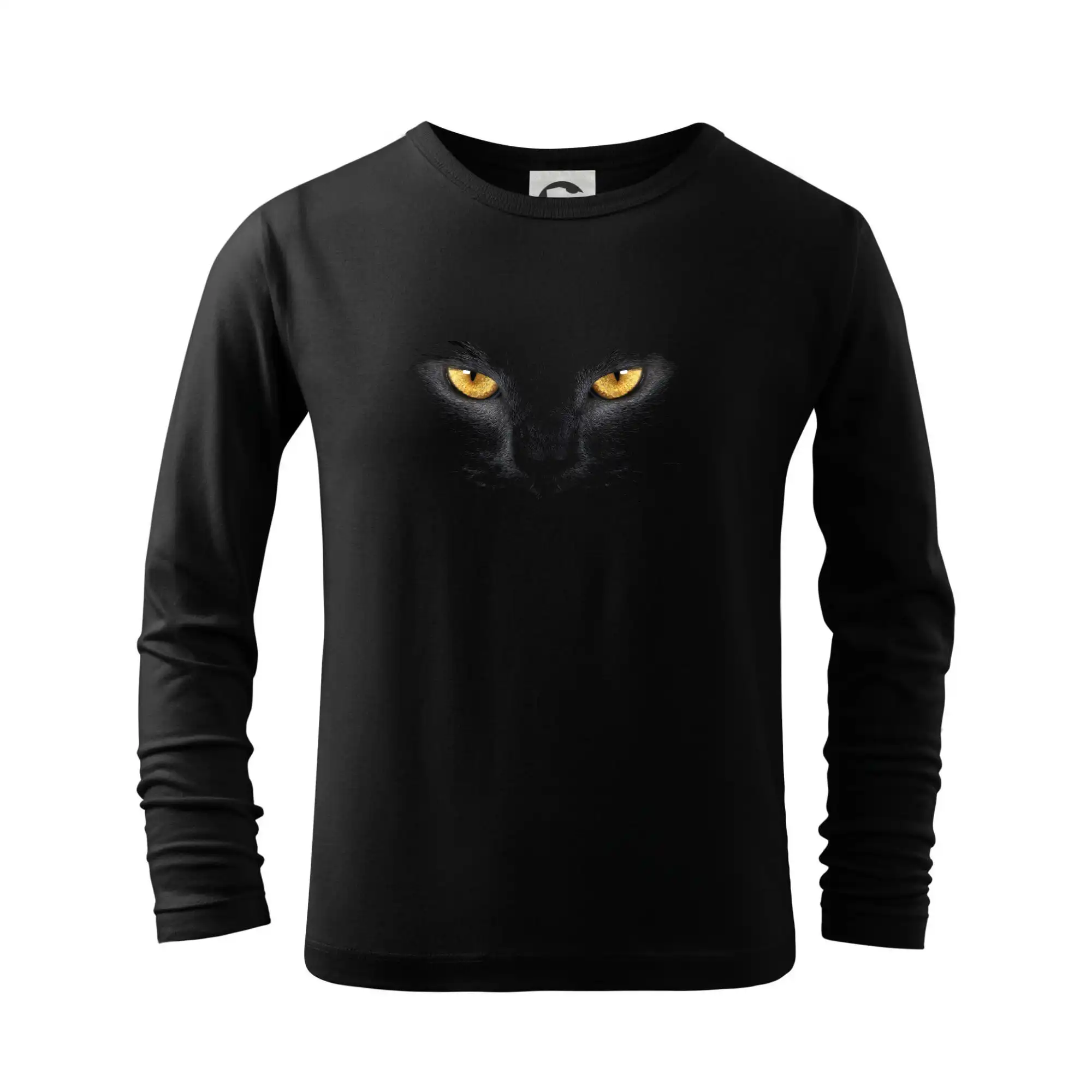 Vtipná tričká s mačkou - Mačacie oči - Tričko detské Long Sleeve