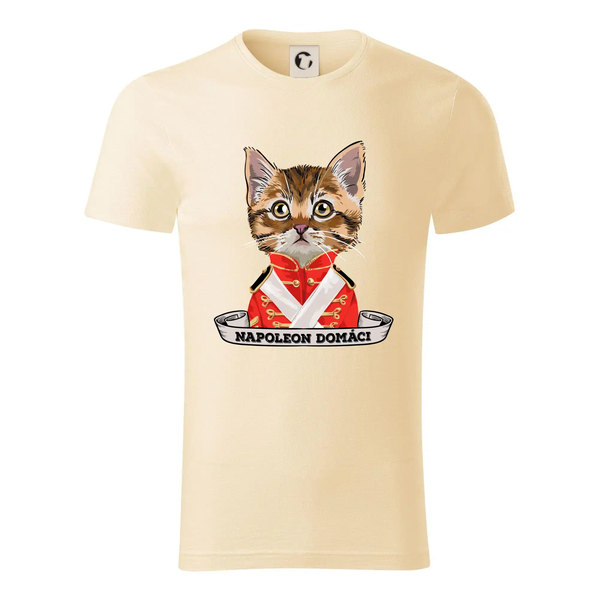 Vtipná tričká s mačkou - Napoleon domáci mačka - Tričko z organickej bavlny