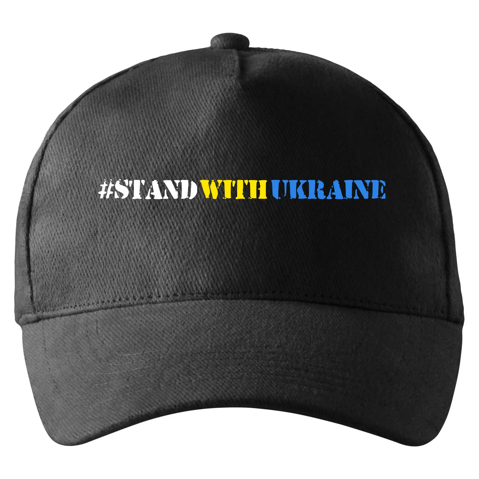 Tričká s vlajkou ukrajiny - #StandWithUkraine - Šiltovka so zahnutým šiltom a mosaznou sponou