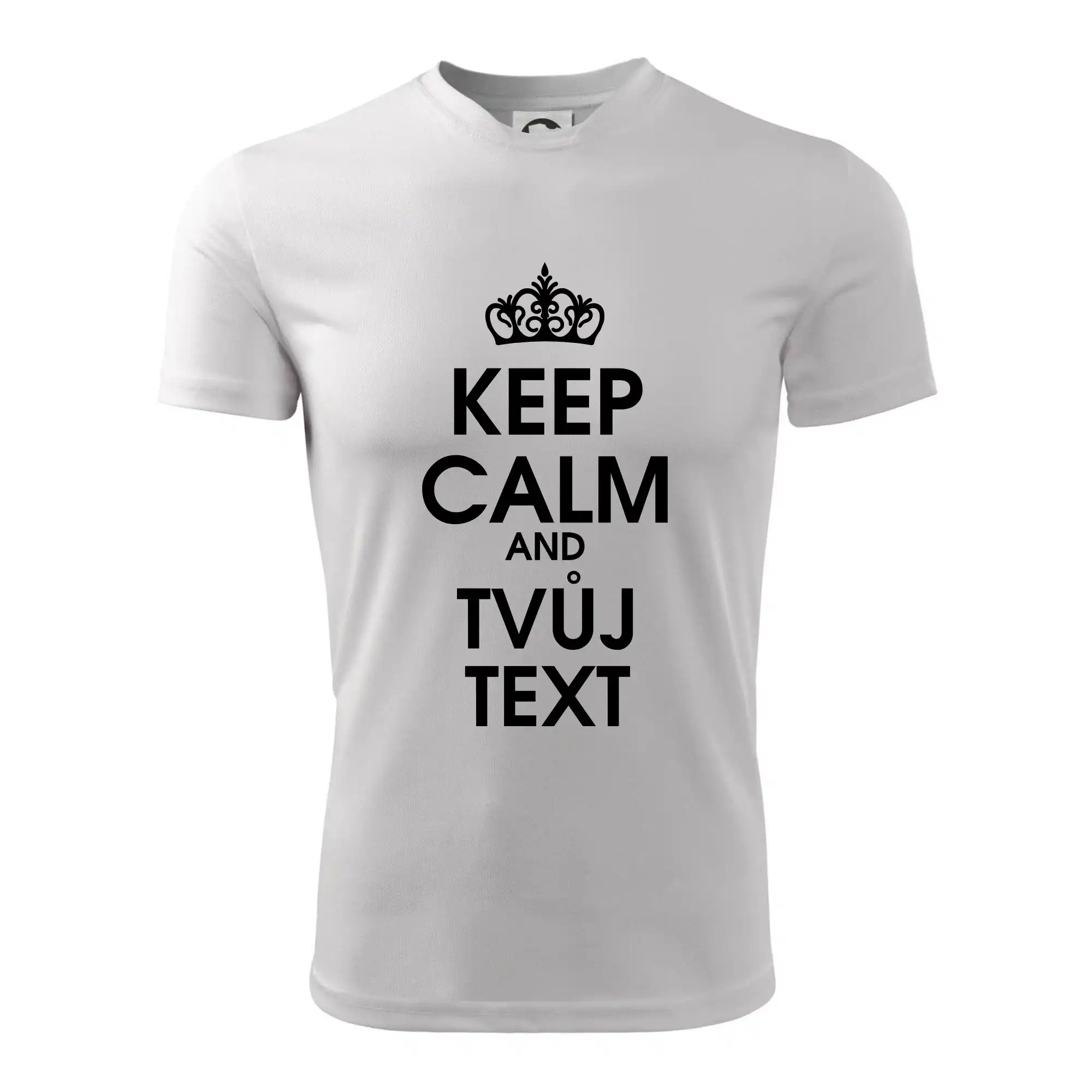 Tričká na párty - Keep calm - váš text - Pánske tričko Fantasy športové