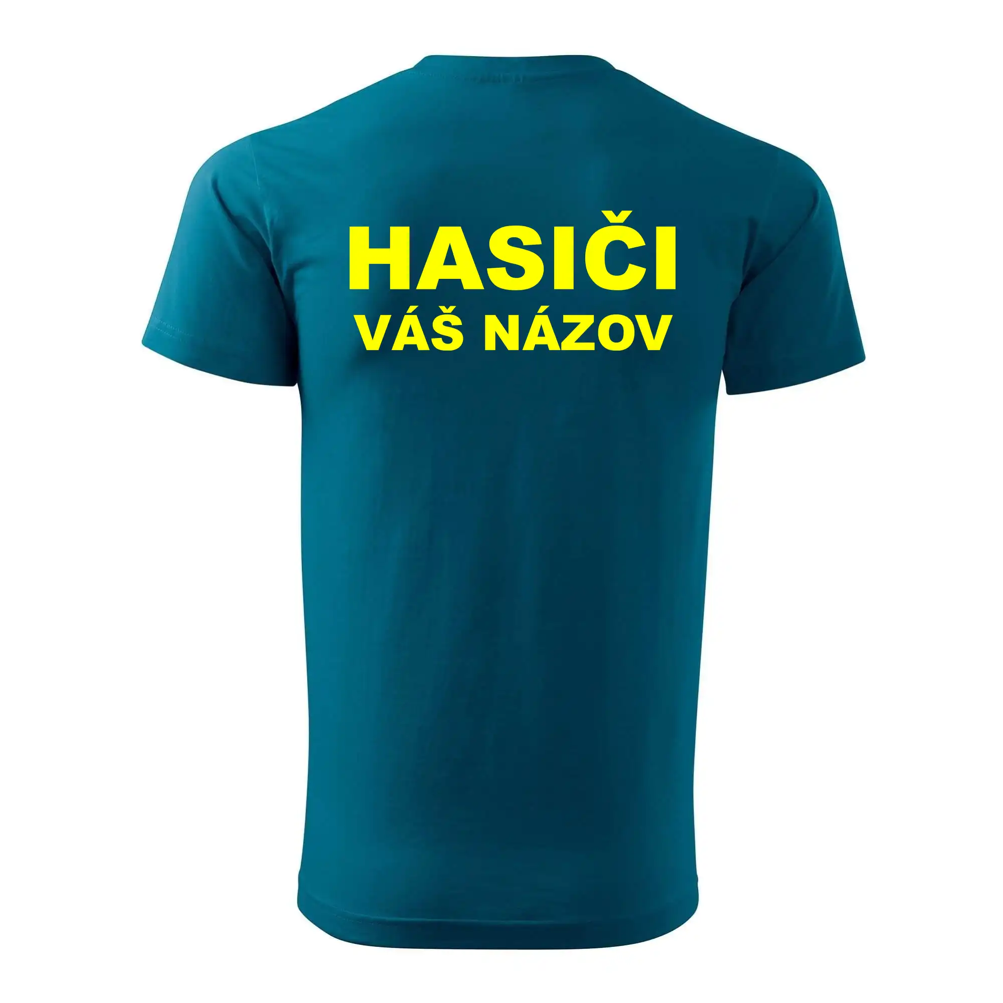 Hasiči - žltý nápis - váš názov zboru