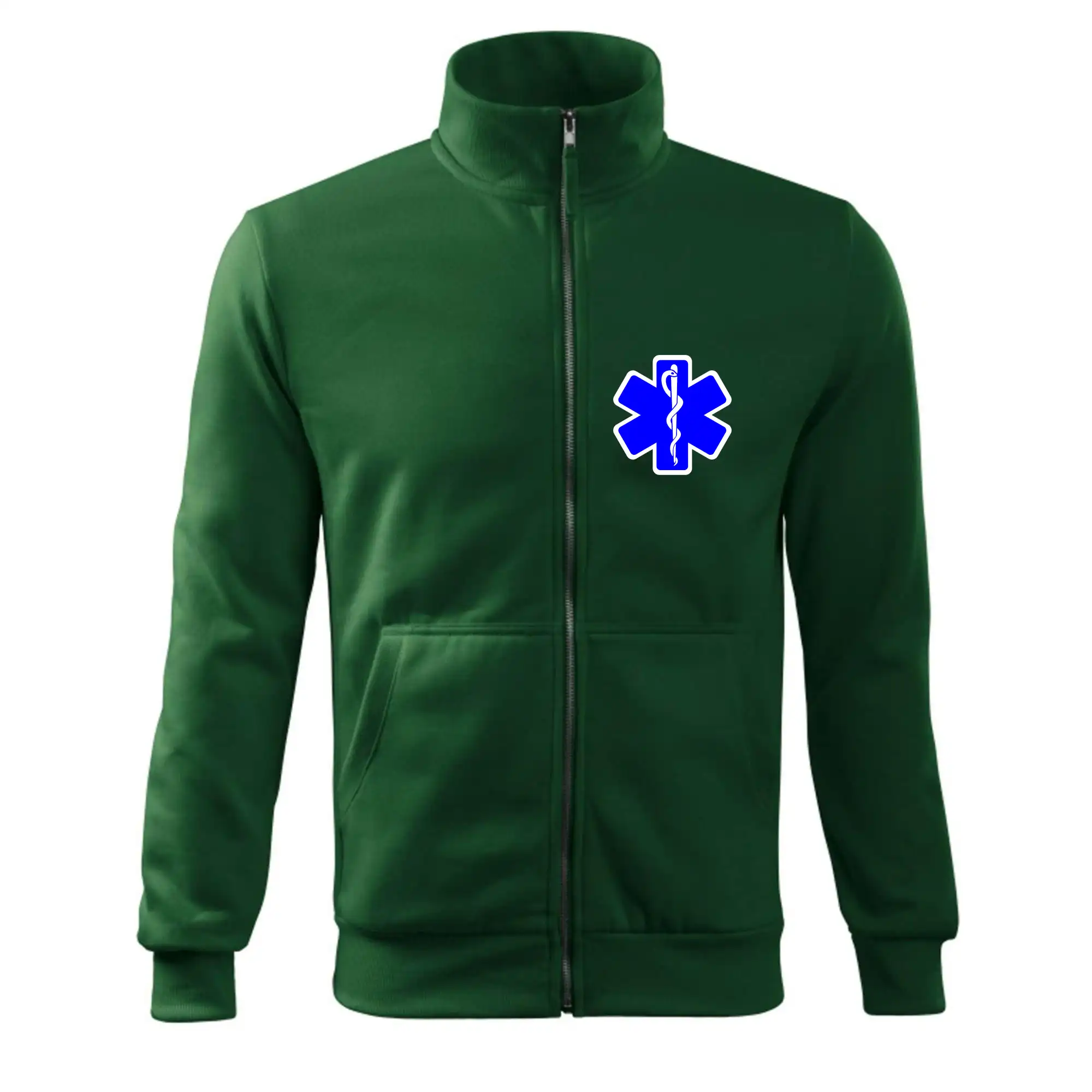 Tričká a mikiny pre záchranárov a lekárov - Kvalitné oblečenie pre zdravotníkov - Rescue - Hviezda na prsníku + nápis na chrbte - Mikina bez kapucne Adventure