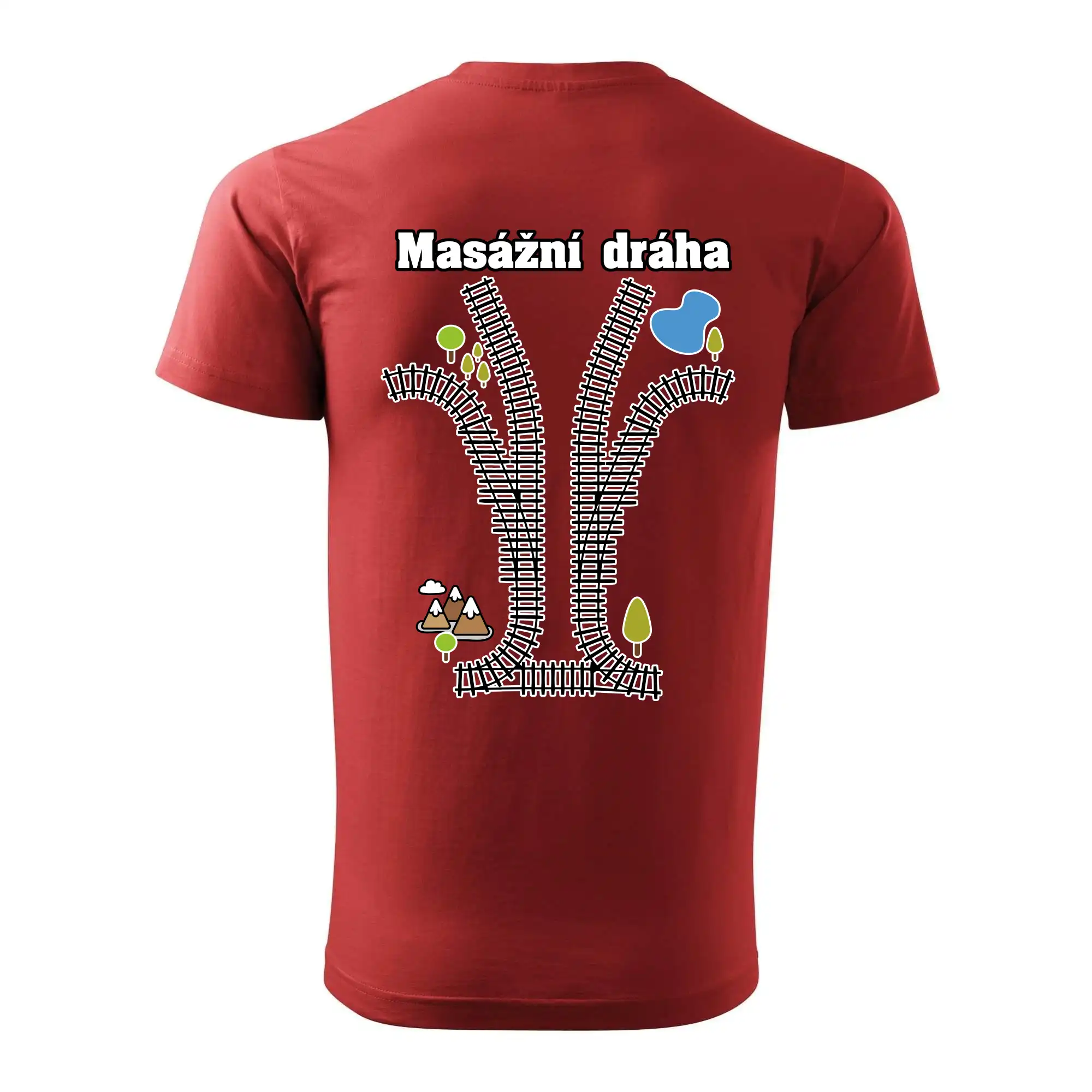 Masážna dráha - Klasické pánske tričko vyššej gramáže