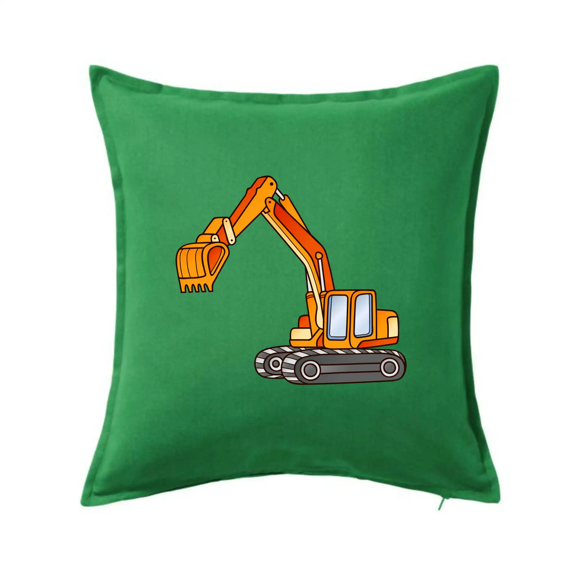 Bager bez nápisu oranžový - Vankúš 50x50