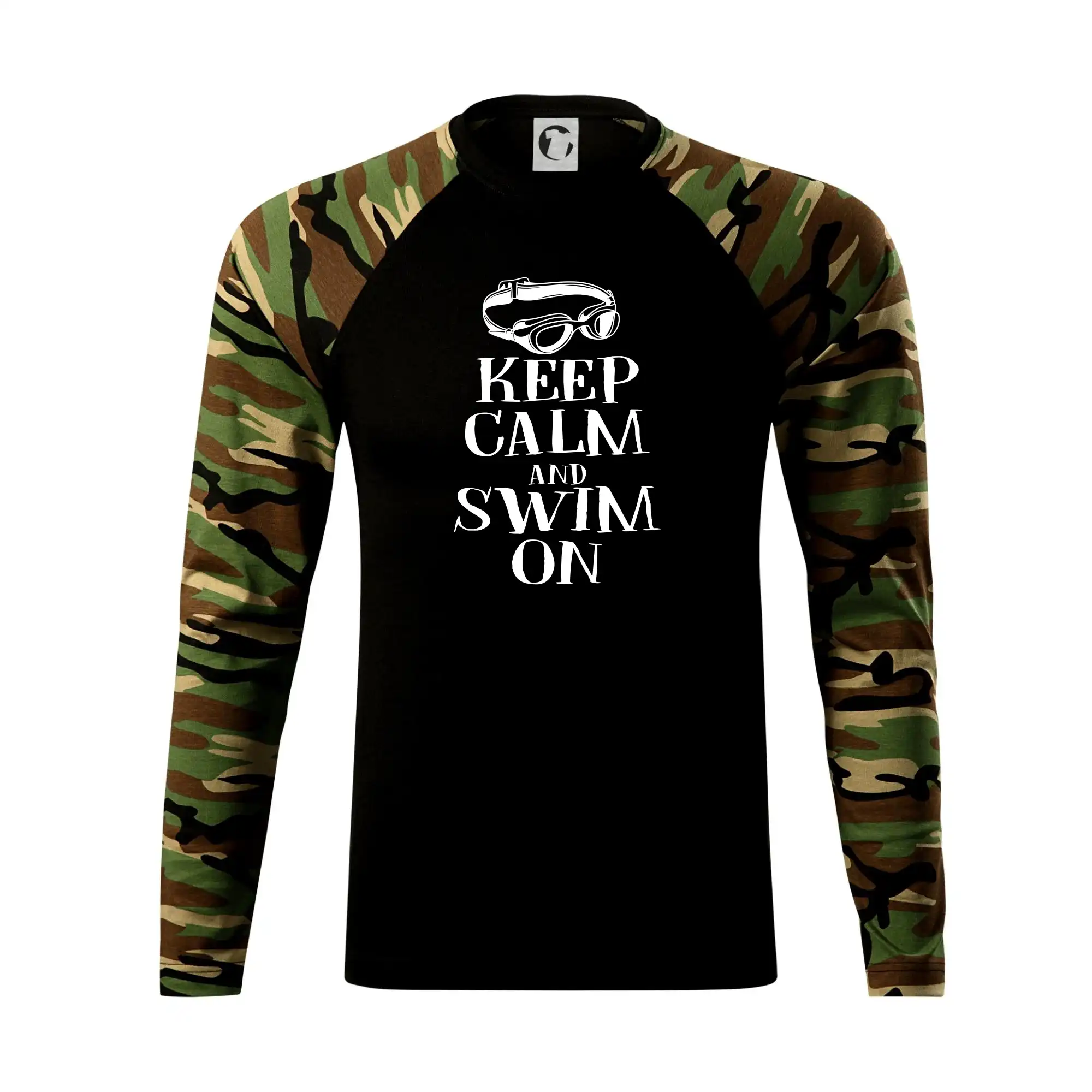 Ostatné športy - Keep calm and swim on - Camouflage LS