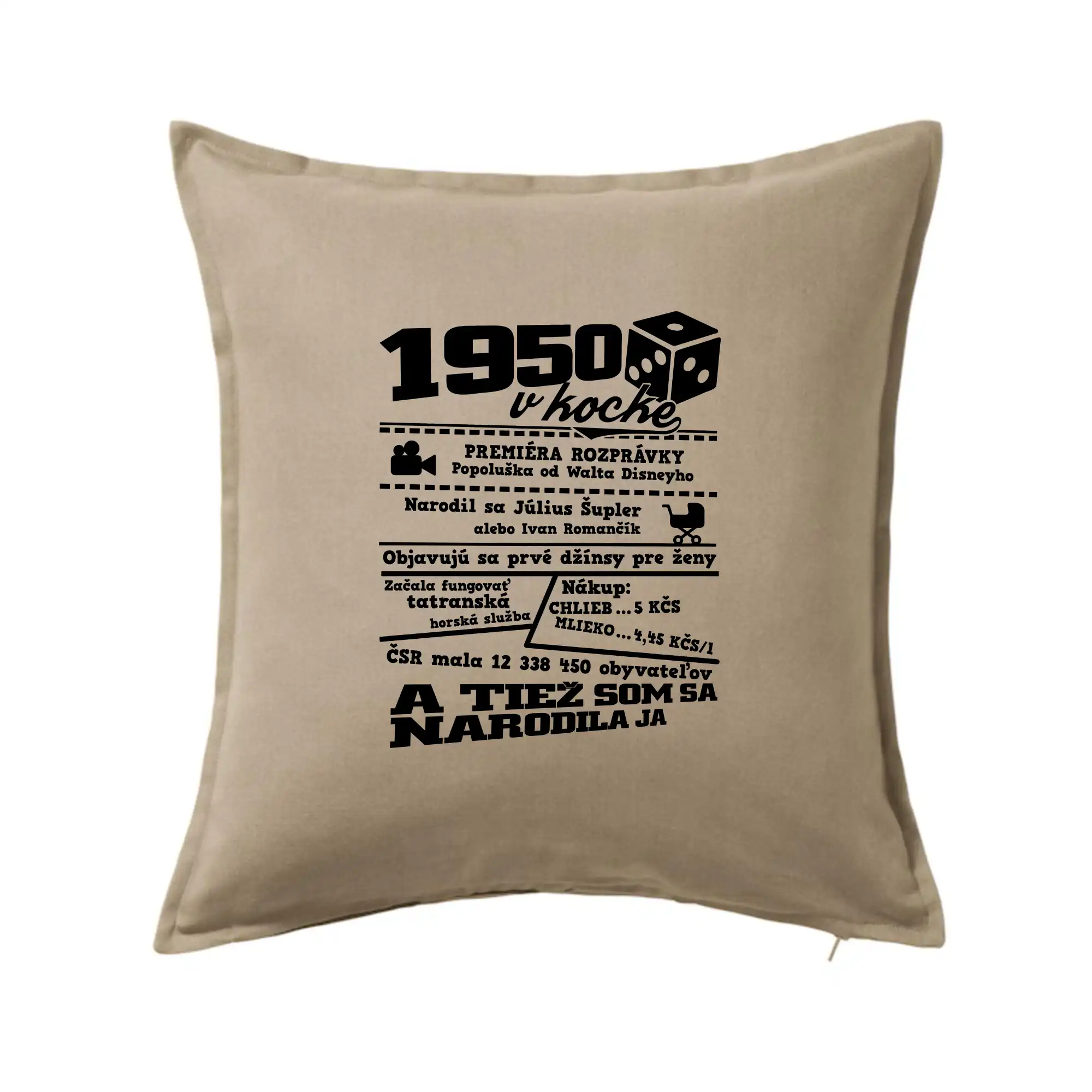 1950 v kocke - Vankúš 50x50