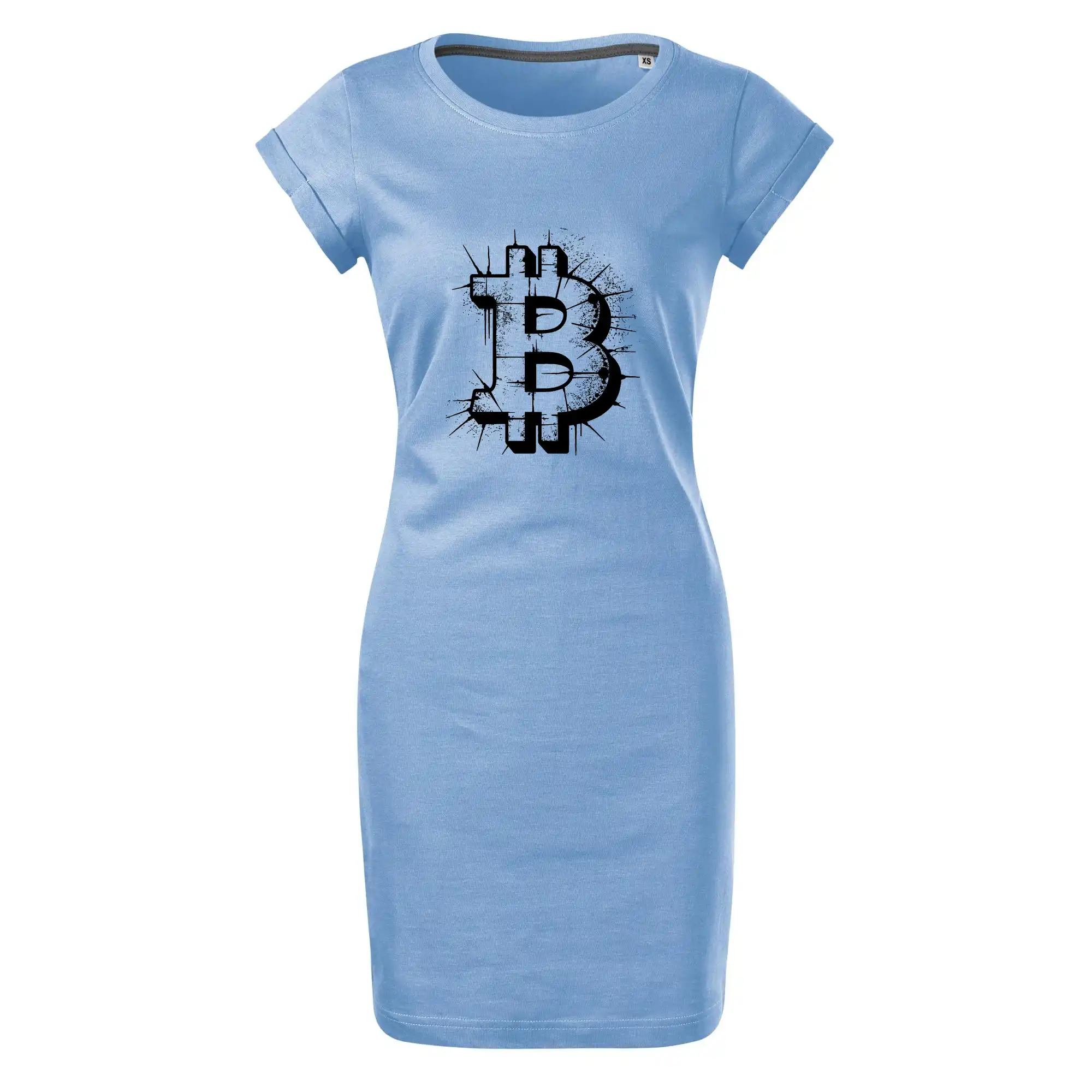 Bitcoin kresba ceruzku - Tričko Šaty FREEDOM