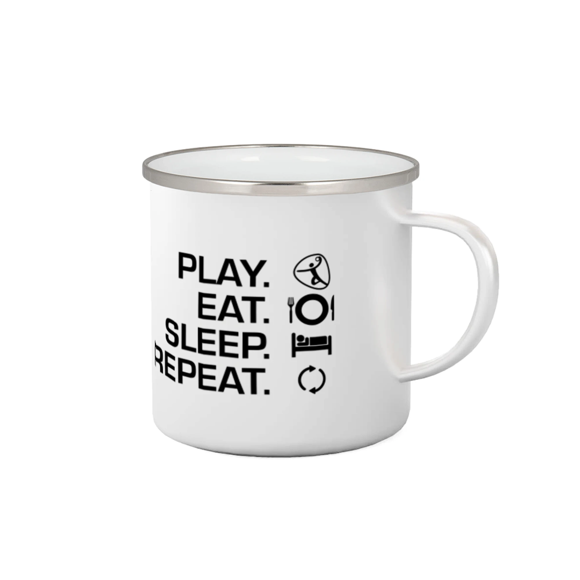 Tričká na hádzanú - Play Eat Sleep Repeat hádzaná - Plecháčik