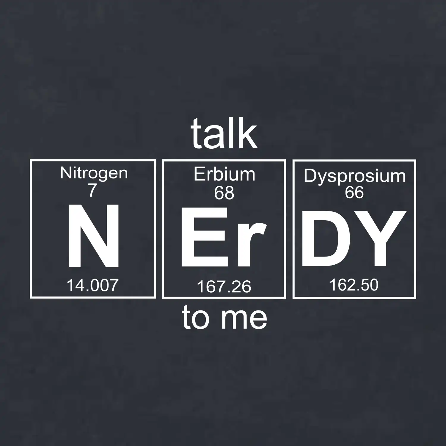 Talk nerdy - periodická tabulka