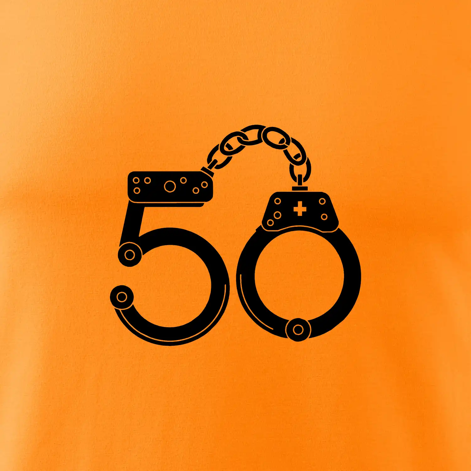 Narozeninové tričko pro policajta - pouta 50